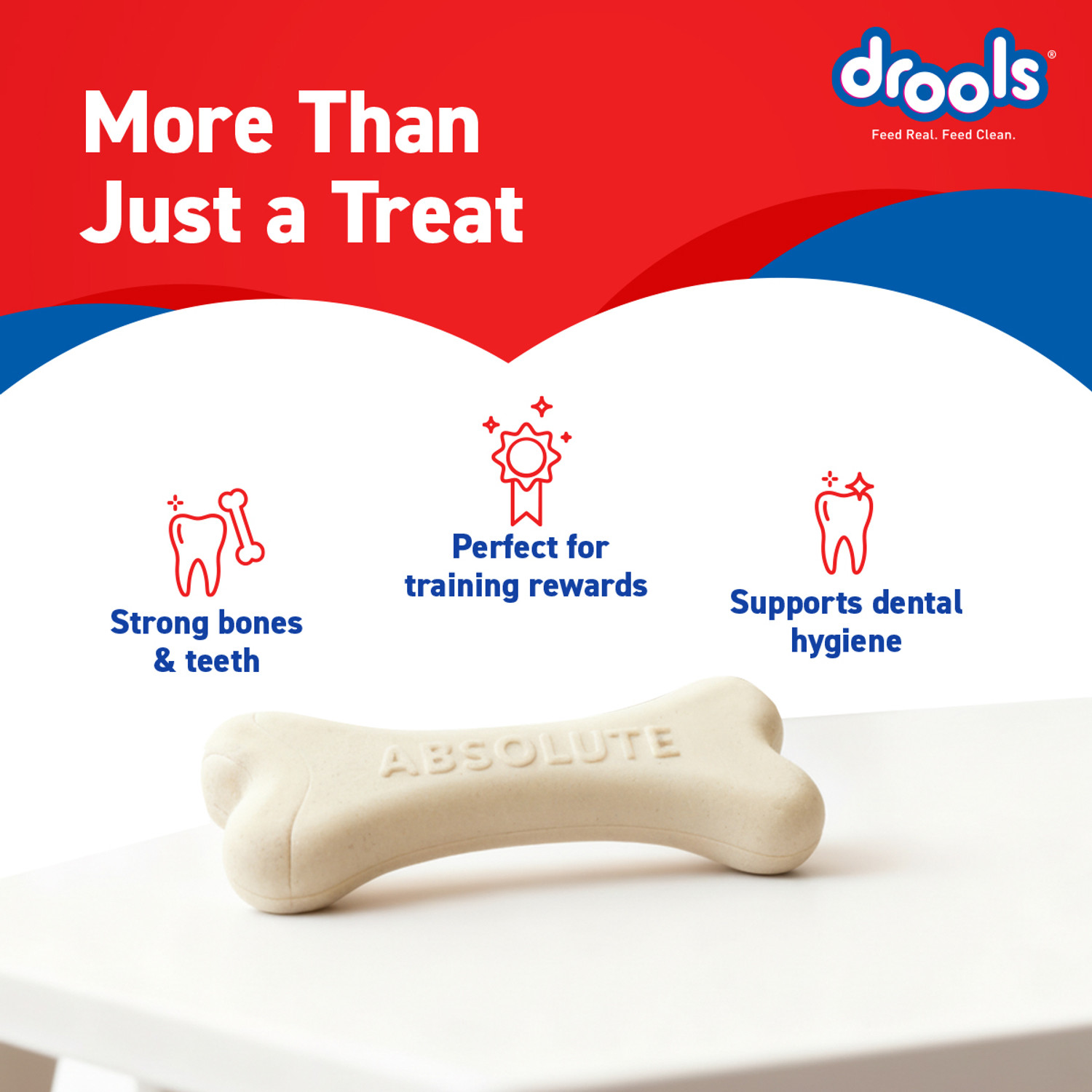 Image of Drools Absolute Calcium Bone(40 Pieces) Dog Treats / Pet Health Supplements