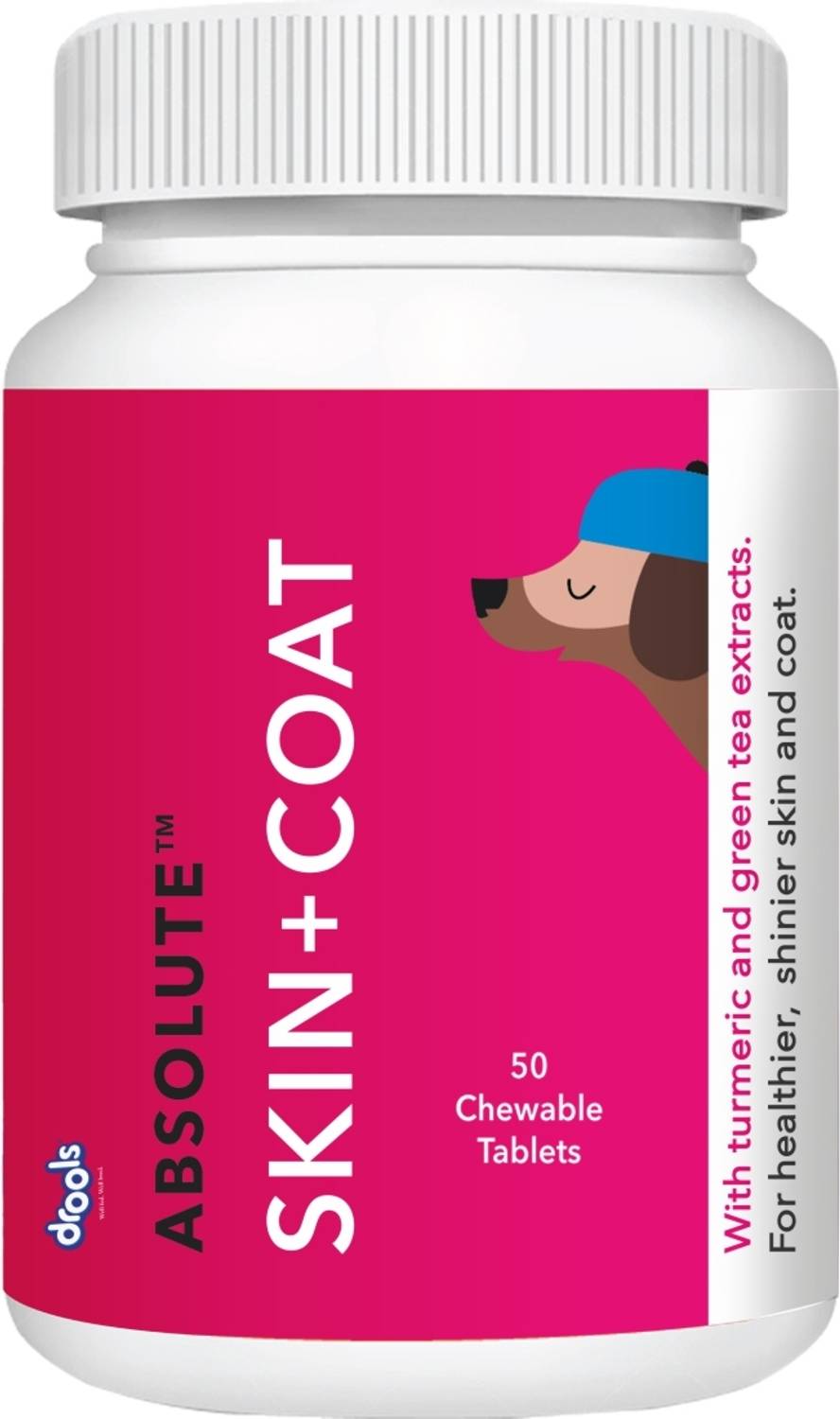 Drools Skin and Coat Tablet - 50 Pieces Pet Health Supplements