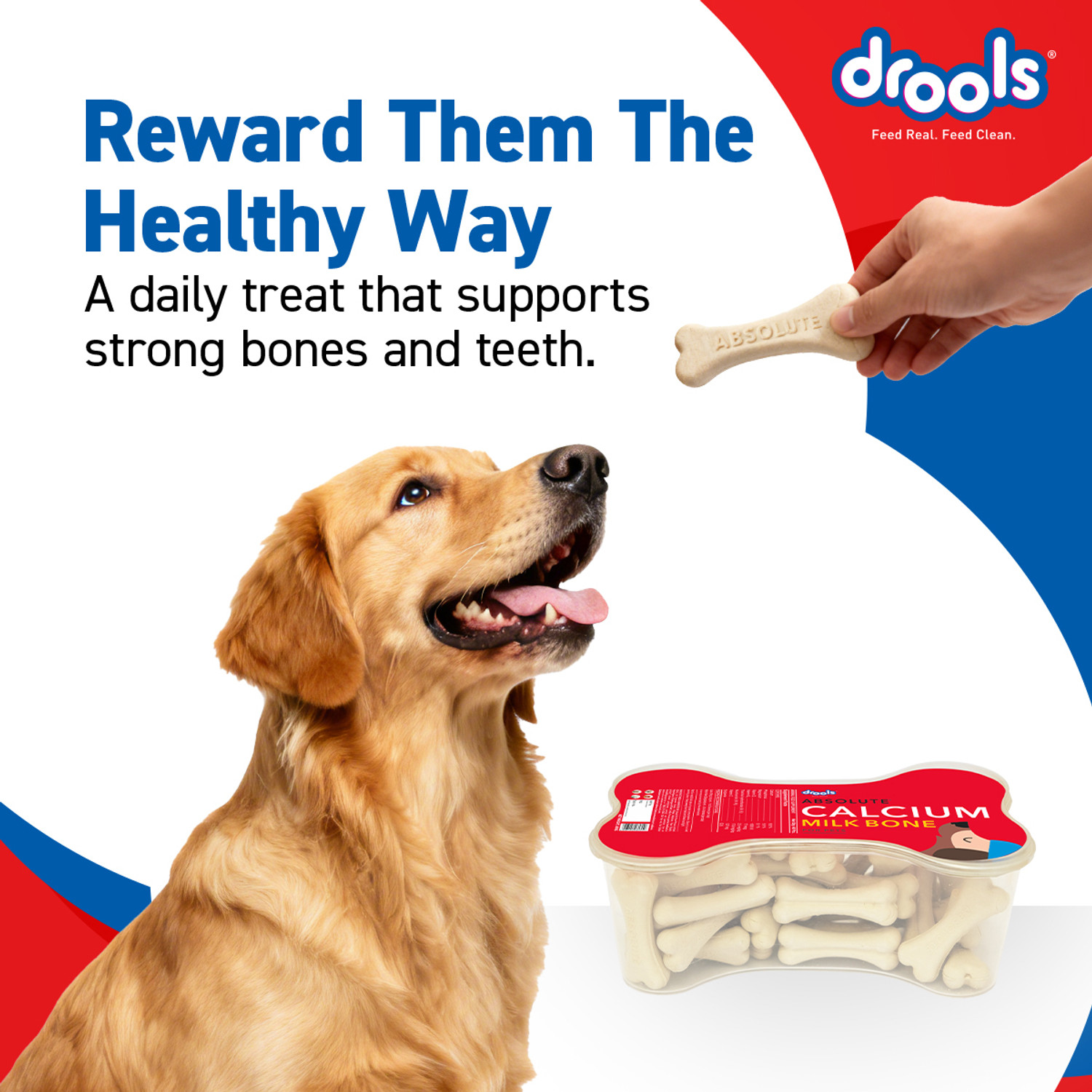 Image of Drools Absolute Calcium Bone(40 Pieces) Dog Treats / Pet Health Supplements