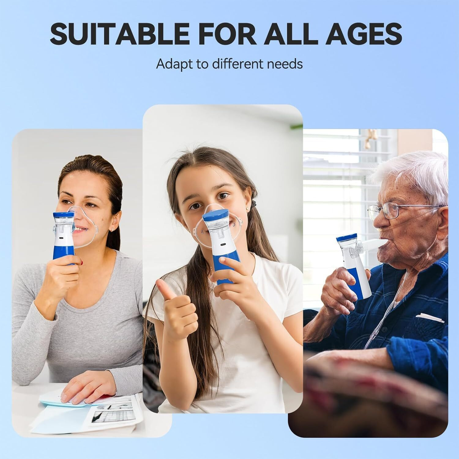Image of Kingdom Nebulizer,Portable Mesh Nebulizer Mini Vaporizers Handheld Adults and Children Nebulizer