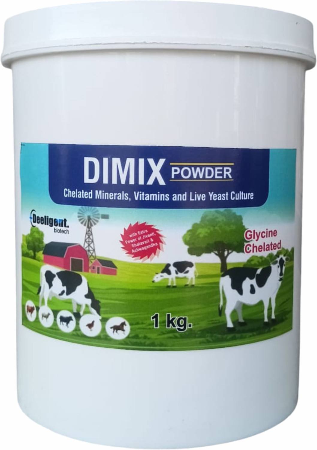 Image of Deeligent Biotech Dimix Mineral Mixture Powder Bucket Pack | Essential Minerals for Buffalo Pet Health Supplements