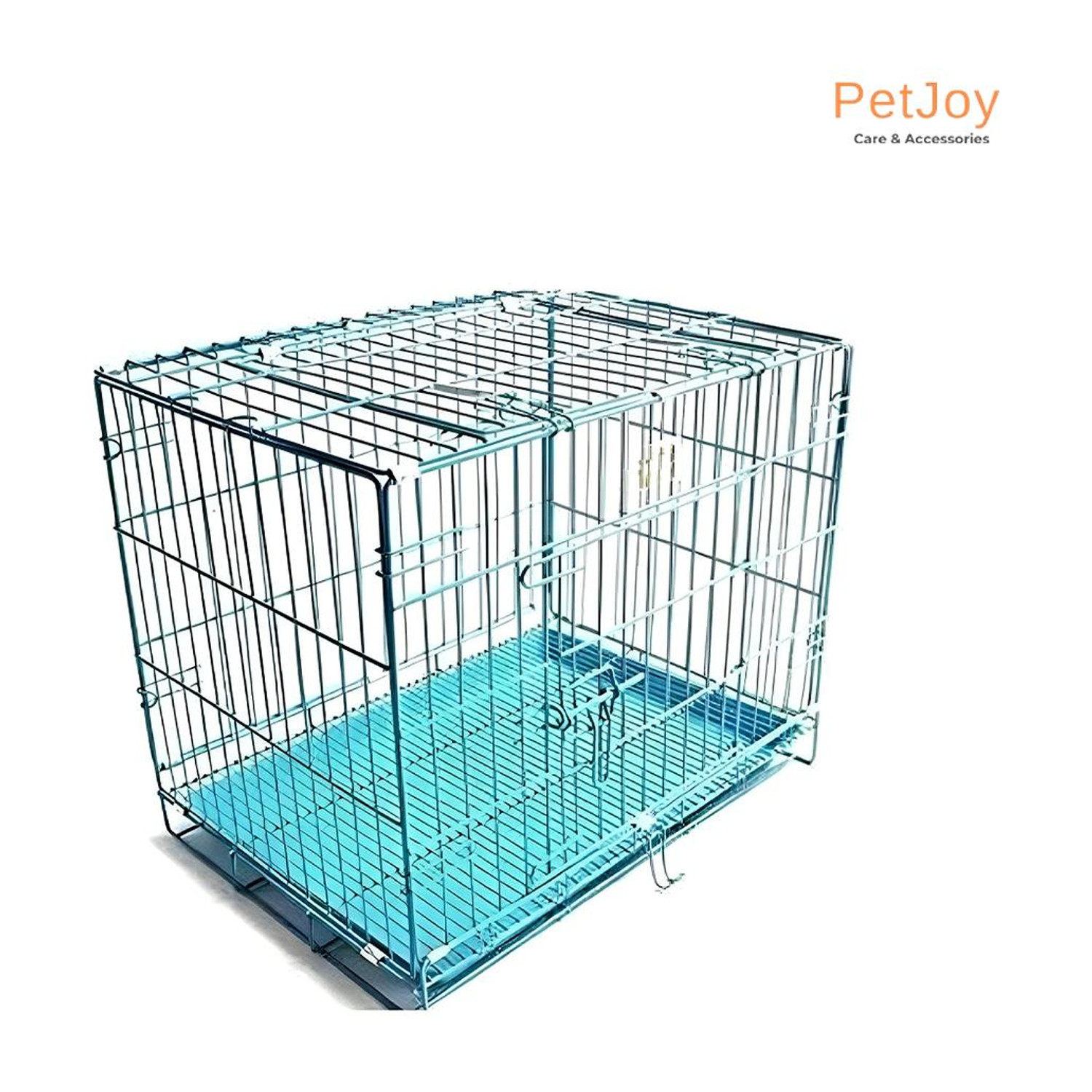 PetJoy 36 Inch Double Door Dog Cage with Removable Plastic Tray - Suitable for Dog, Cat, Monkey, Rabbit, Bird, Squirrel, Chameleon, Snake, Ferret, Guinea Pig, Hamster, Turtle Cage