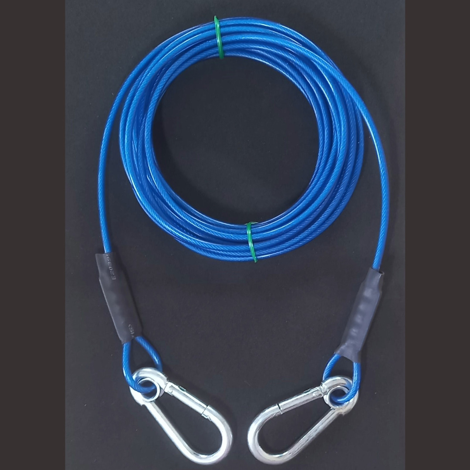 Image of oaky 10FT(4mm) Lightweight Tie Out Cable Dog Leash for training walking dog chain 305 cm Dog Cord Leash