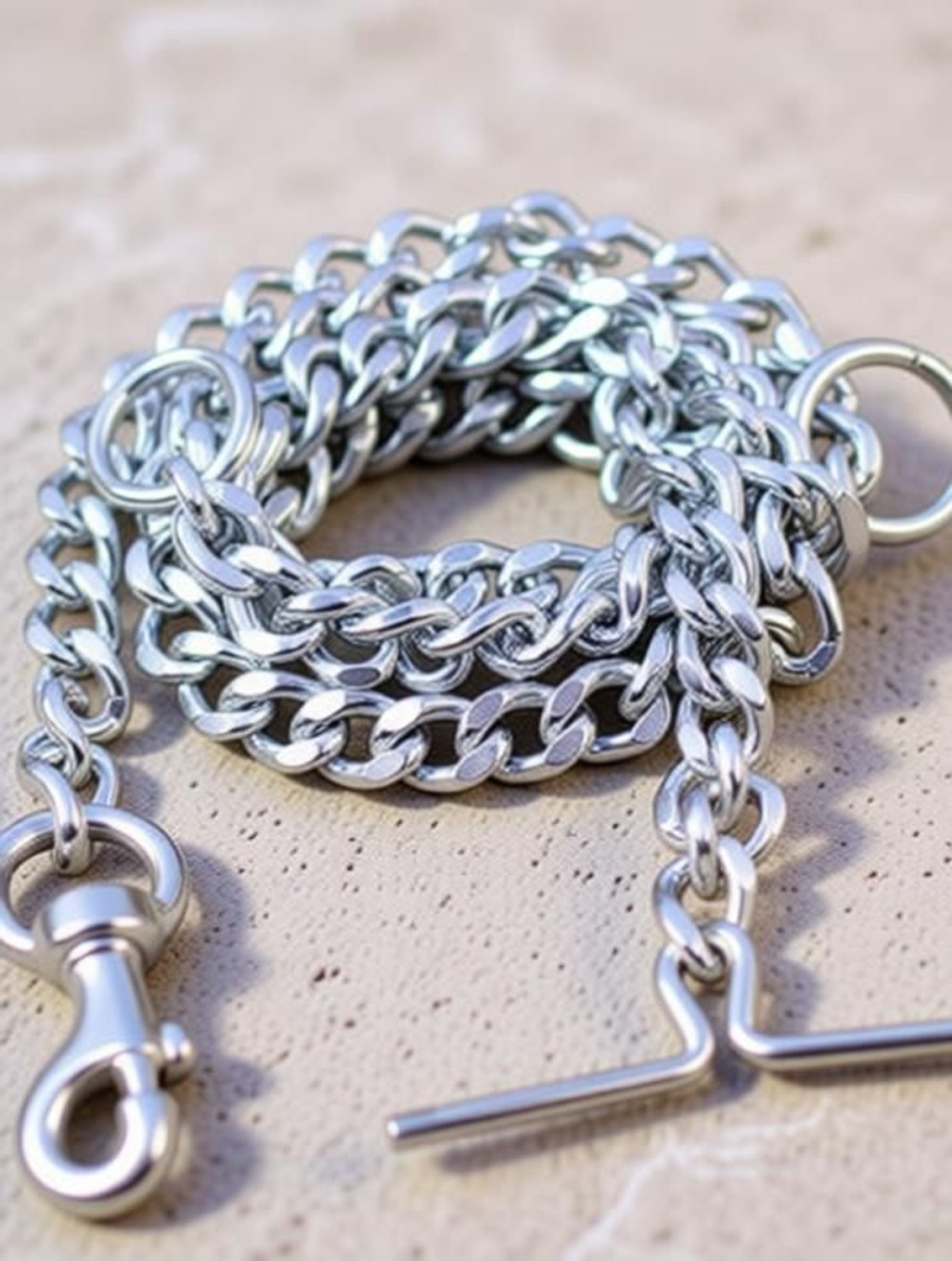 Image of PetJoy No.10, 60-inch design chain for Medium Dogs 150 cm Chain Leash 160 cm Dog Chain Leash