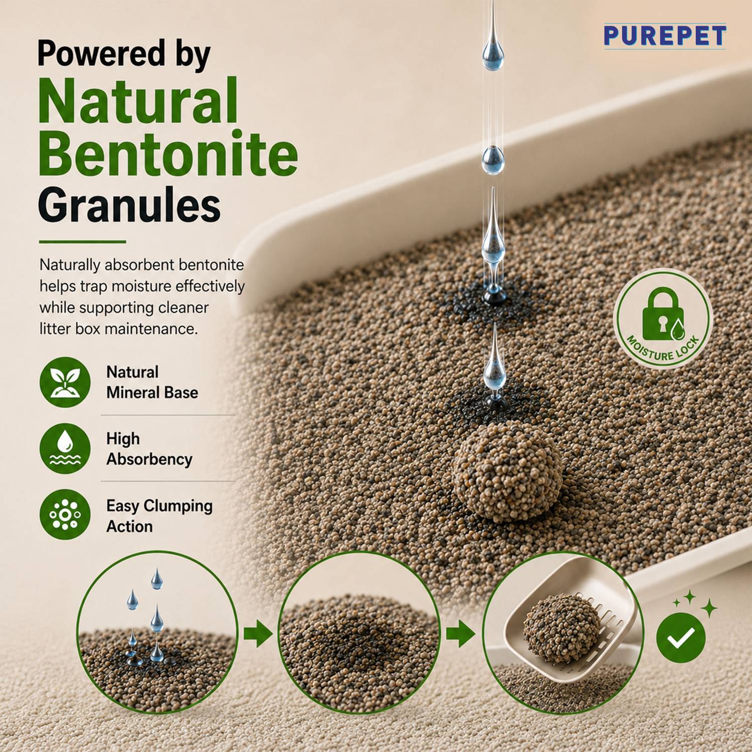 Purepet Lavender Fragrance Cat Litter 10kg - Image 4