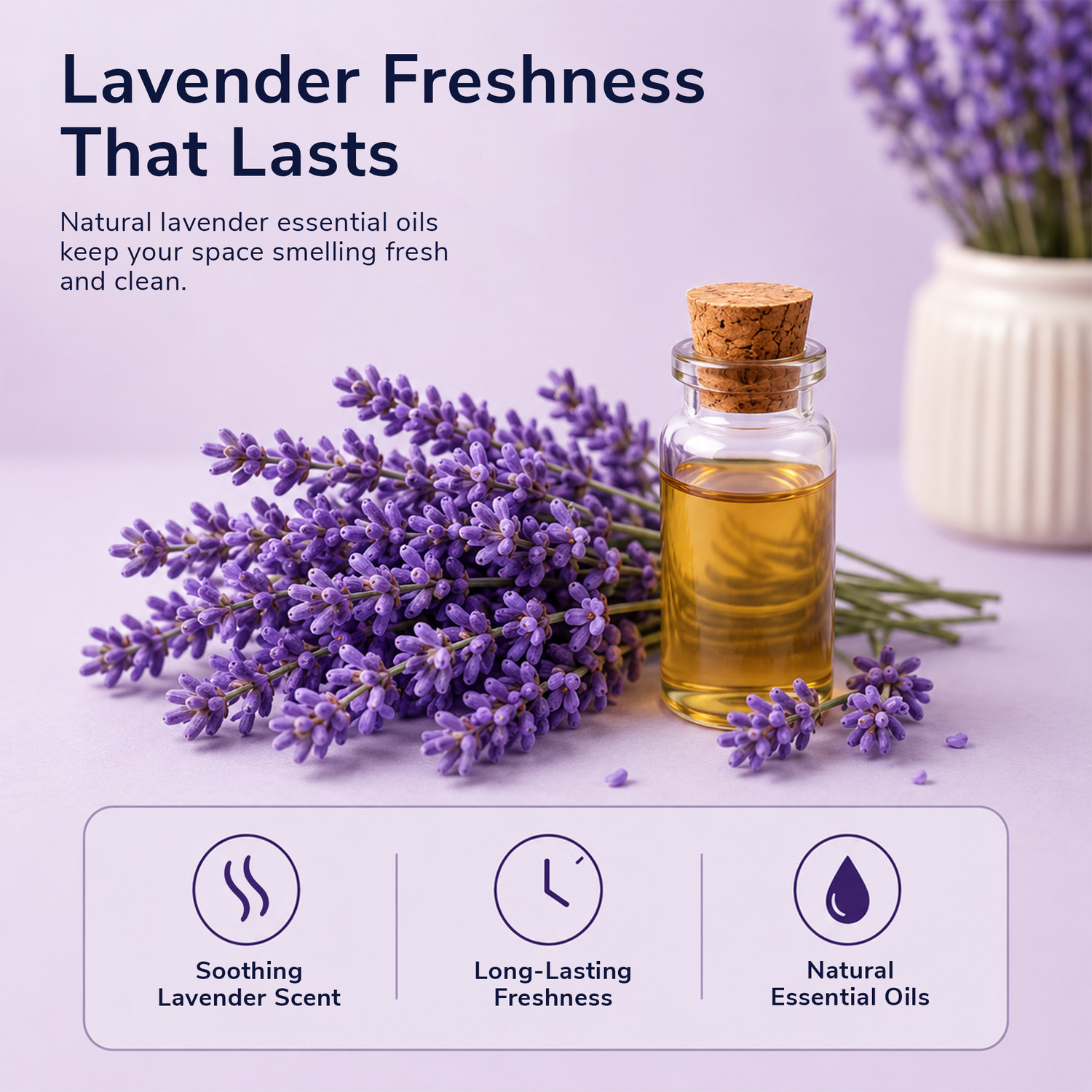 Image of PetJoy Smart Clump Cat Litter Inside | Pet Friendly Lavender Essential Oils Pet Litter Tray Refill