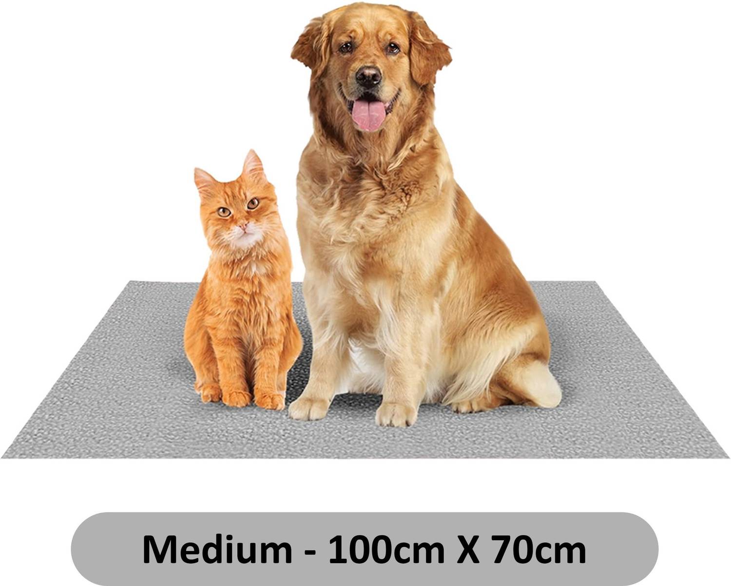 Amorite Reusable Washable Pee Pads-Puppies Washable Dog/Cat Diapers Grey Dog, Cat, Rabbit, Hamster Pet Mat