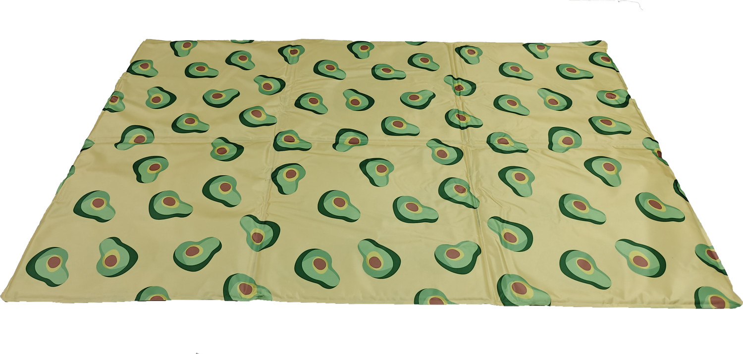 Image of Furry Castle Pawfectly Chill Mat, Avocado Vibes Edition- Beat the Heat in Style Cat, Dog, Rabbit Pet Mat