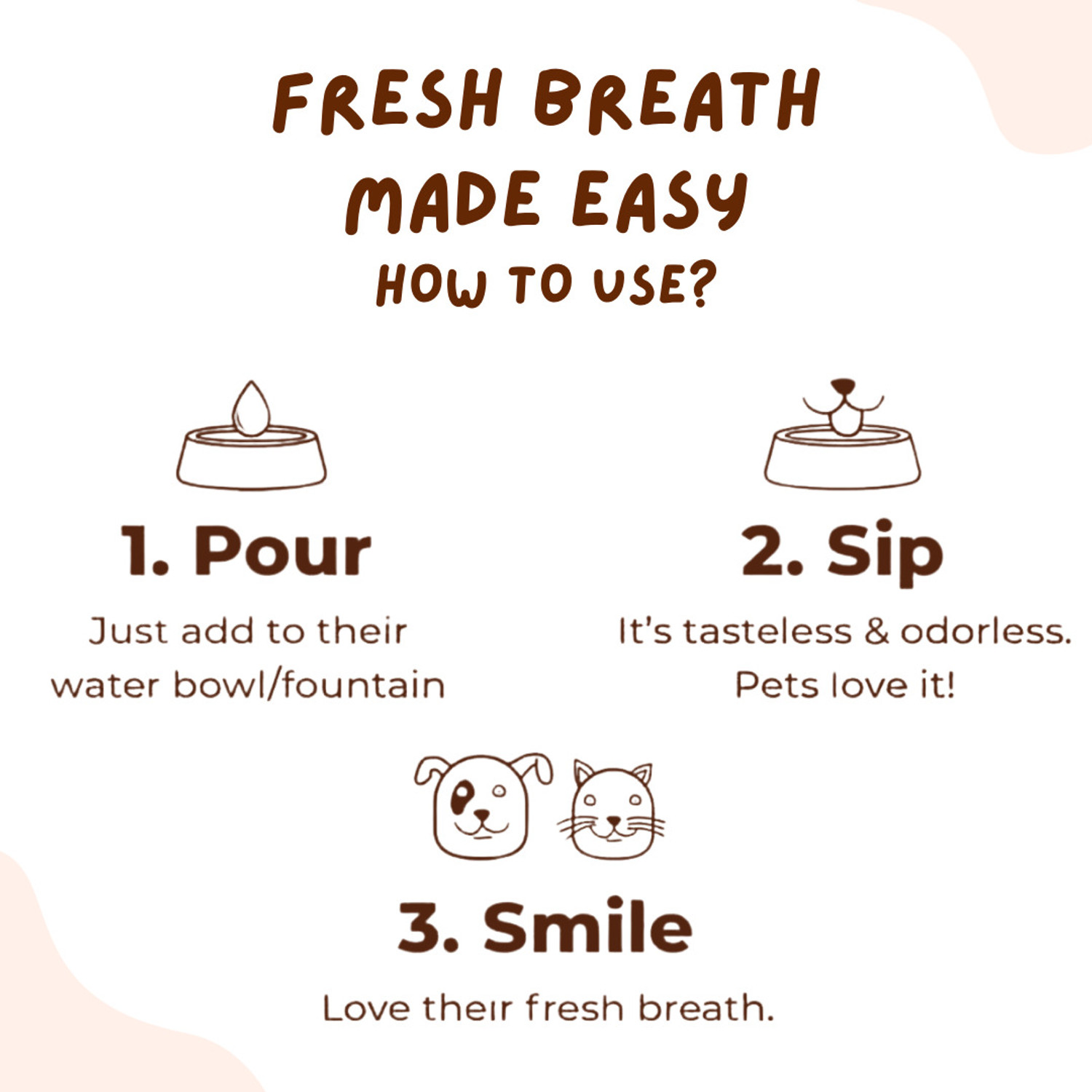 Image of COCO CRUSH Water Additive for Pets, 100% Natural | Controls Plaque, Tartar, Fresh Breath | Pet Mouth Freshner