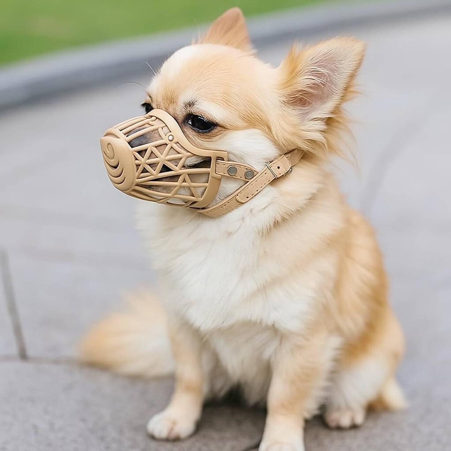 AKEnnterprises 3No Pet Mouth Muzzle for Anti Biting Dog Adjustable Safety for small Dogs,Puppy Small Other Dog Muzzle