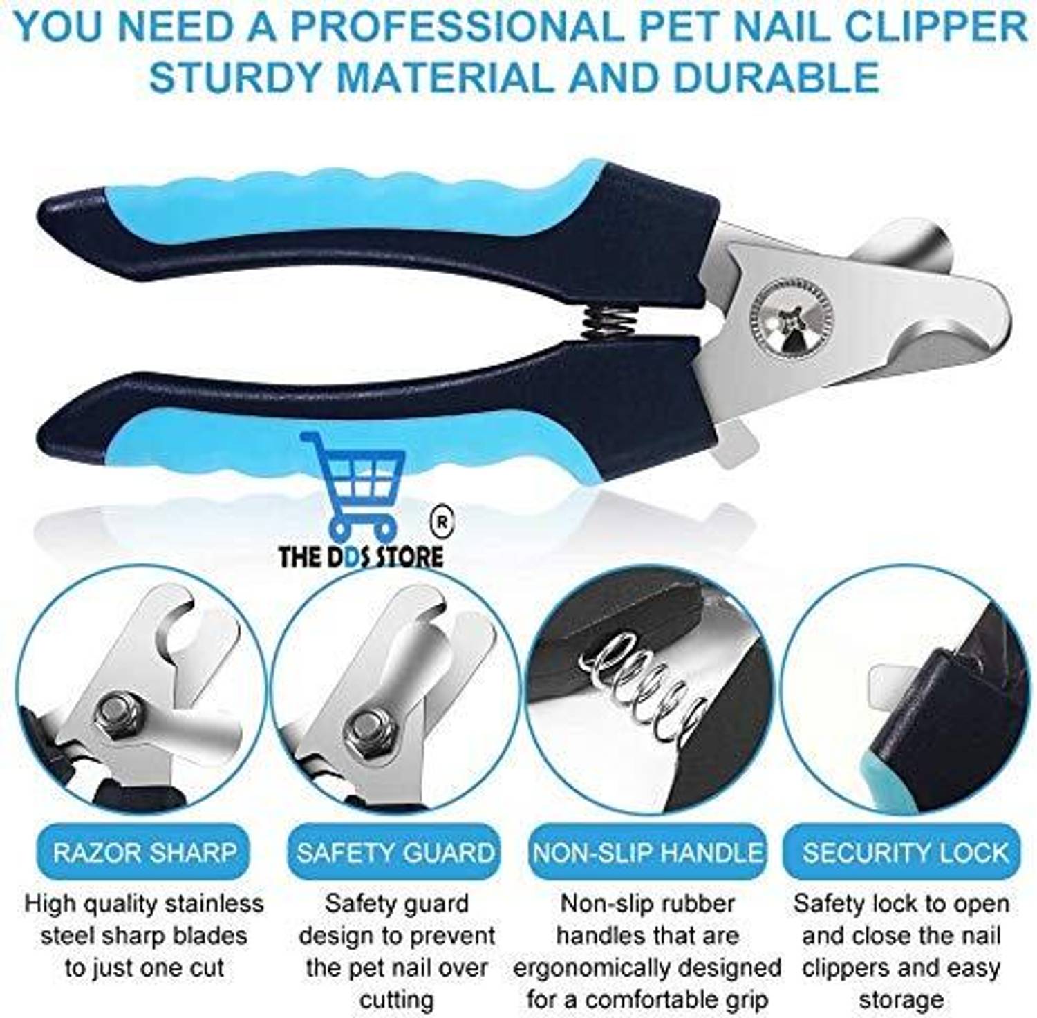 Naaz pet world Pet Nail Cutter Clipper With Filer for Small, Medi