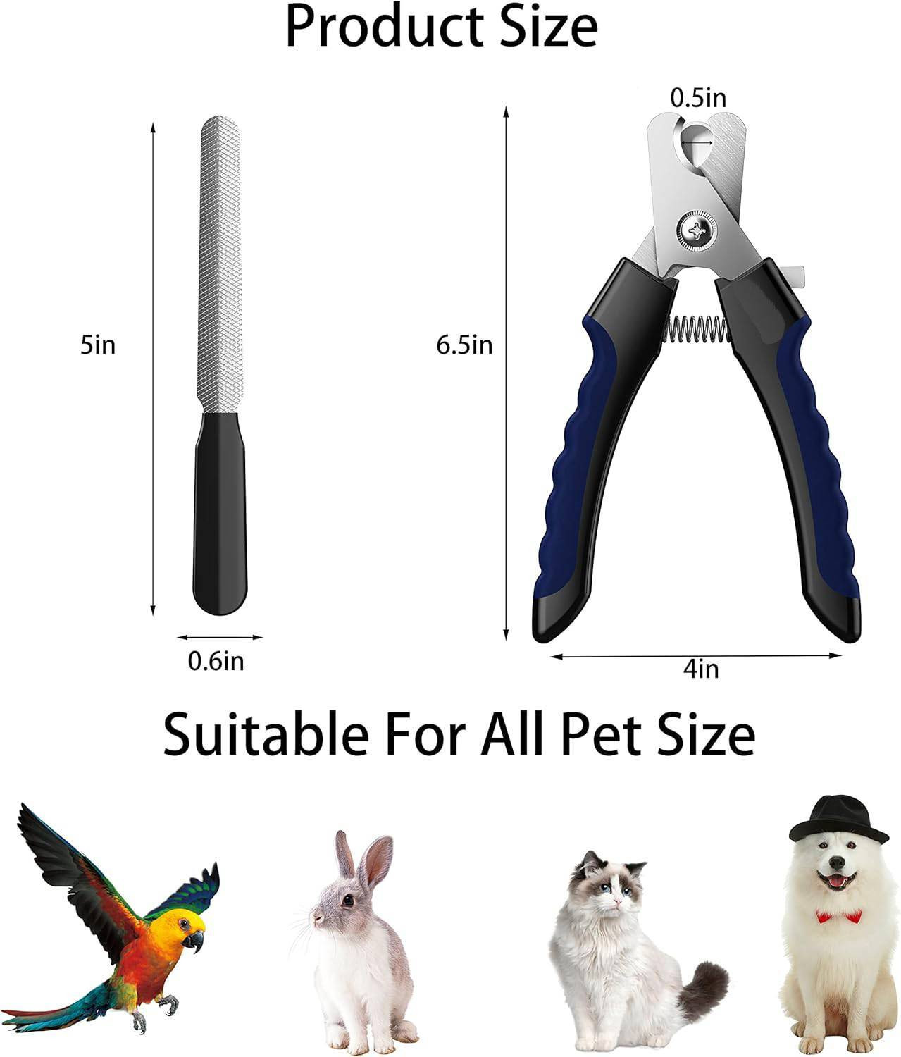 Image of GHS EMPIRE Dog Grooming Kit for Puppies, Dogs & Cats (Combo 5) Best Quality Pet Bathing Kit Scissor Nail Clipper