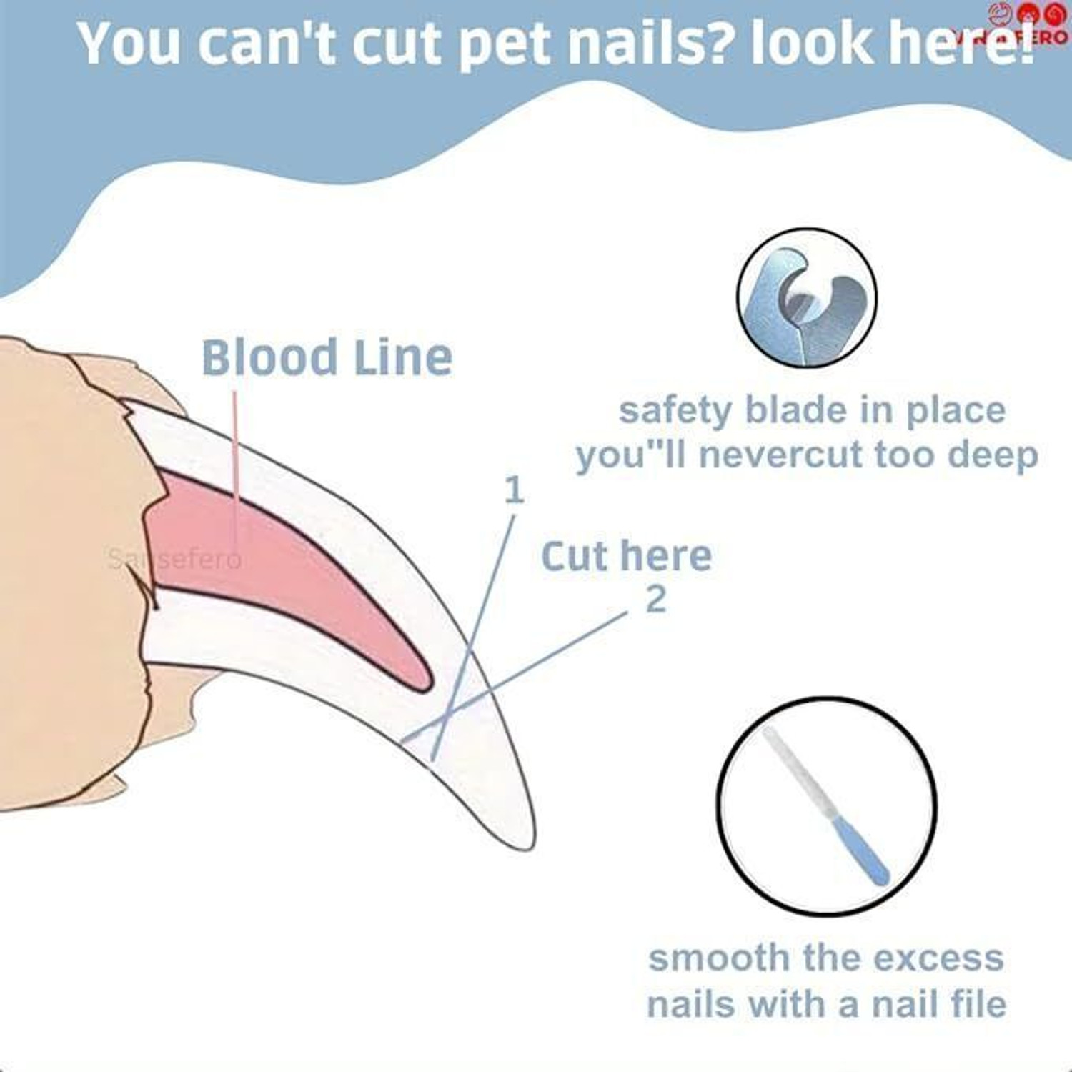 Image of Naaz Pet Pet Stainless Steel Pet Nail Cutter Clipper with Grinder Trimmer Filer Scissor Nail Clipper