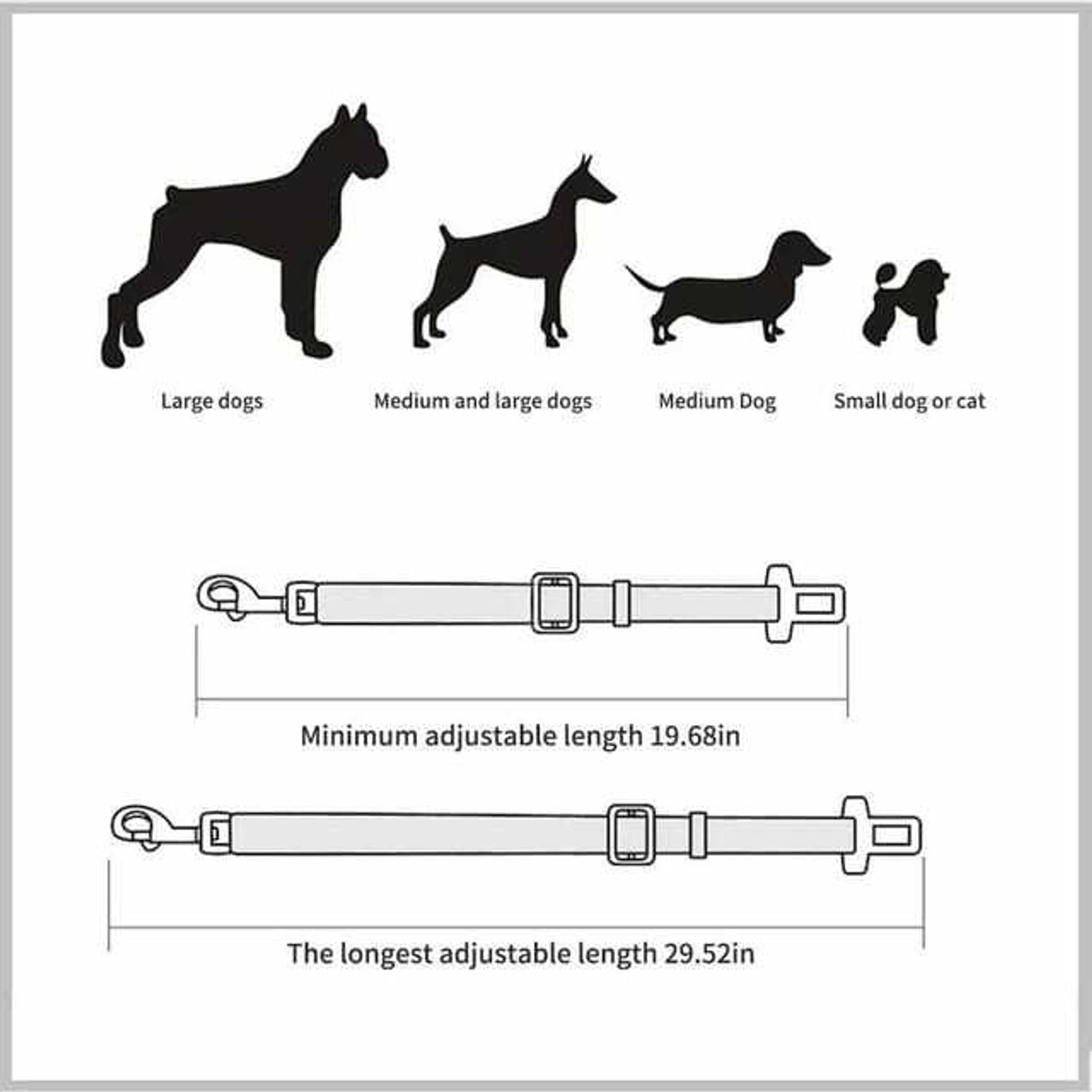 BLESSING PET PRODUCT DOGCARSEATBELTS0221 Pet Seat Belt