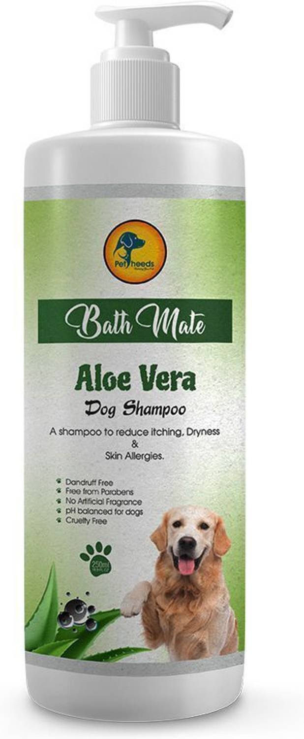 Bathmate Aloevera Dog Shampoo Gives Releif from Itching, Skin Allergies Labrador Anti-dandruff, Conditioning, Anti-itching Aloevera Dog Shampoo