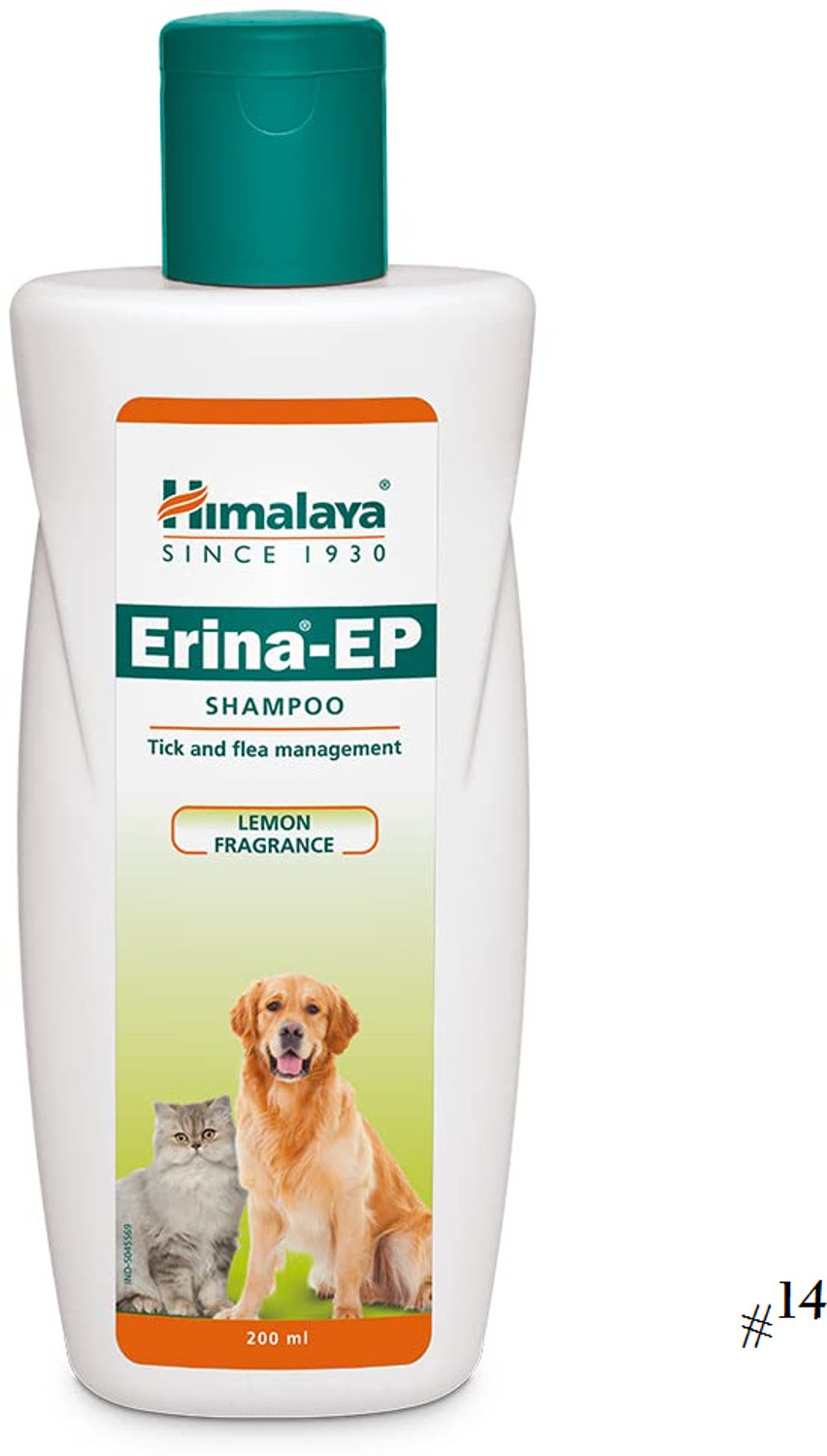 Erina-EP Natural Pet Wash – Herbal Blend to Protect from Ticks and Fleas Anti-parasitic, Anti-fungal LEMON AND ALOVERA Dog Shampoo