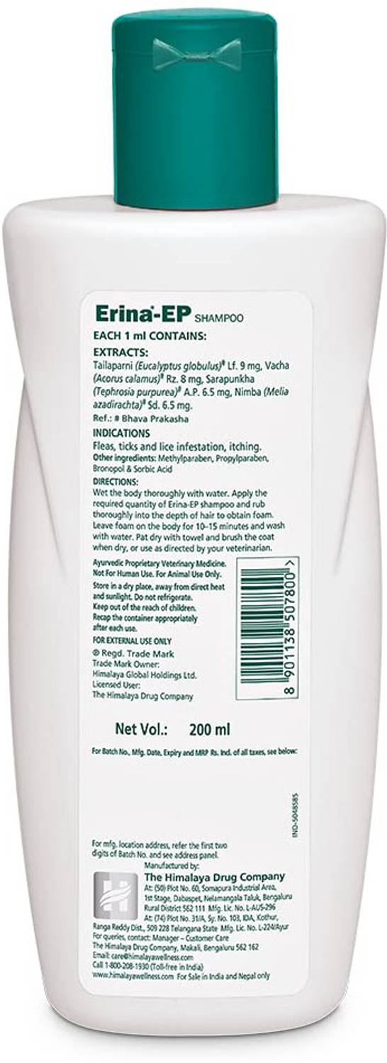 Erina-EP Tick and Flea Control Lemon Dog Shampoo - Image 2