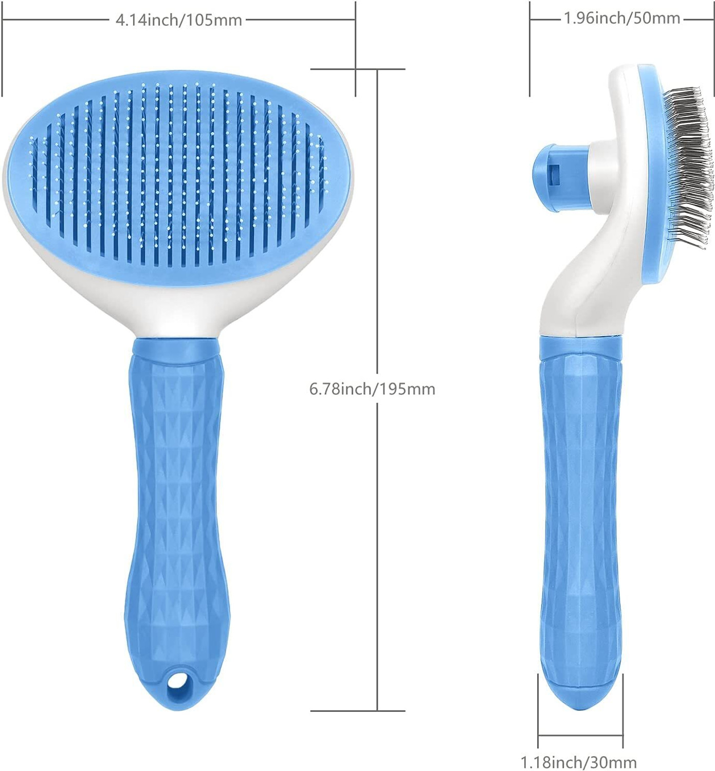 Image of Doggifys 4-in-1 Pet Grooming Kit - Slicker Brush, Nail Clipper, Silicone Bath Brush Set Pet Spa Kit