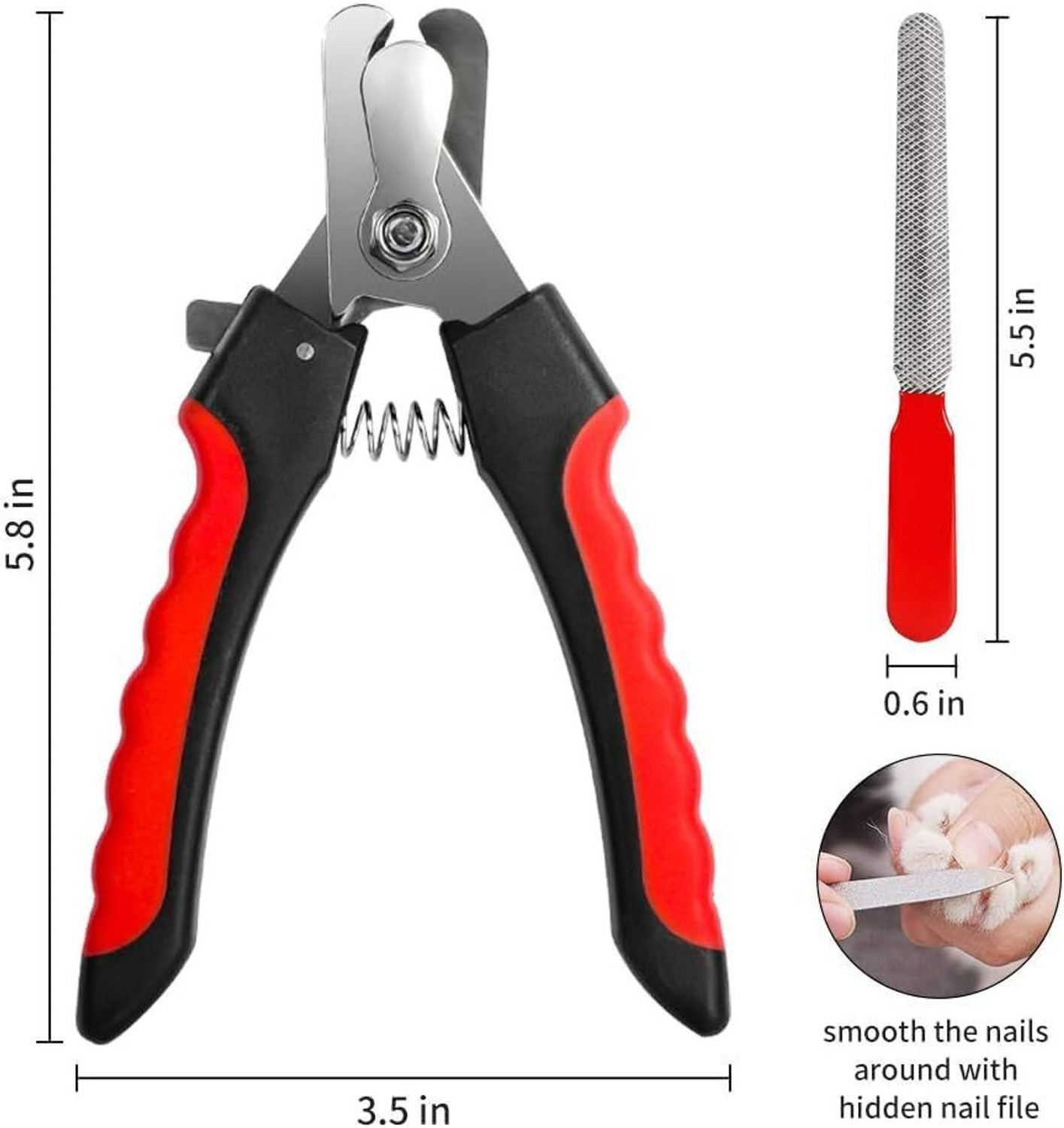 Image of Doggifys 4-in-1 Pet Grooming Kit - Slicker Brush, Nail Clipper, Silicone Bath Brush Set Pet Spa Kit
