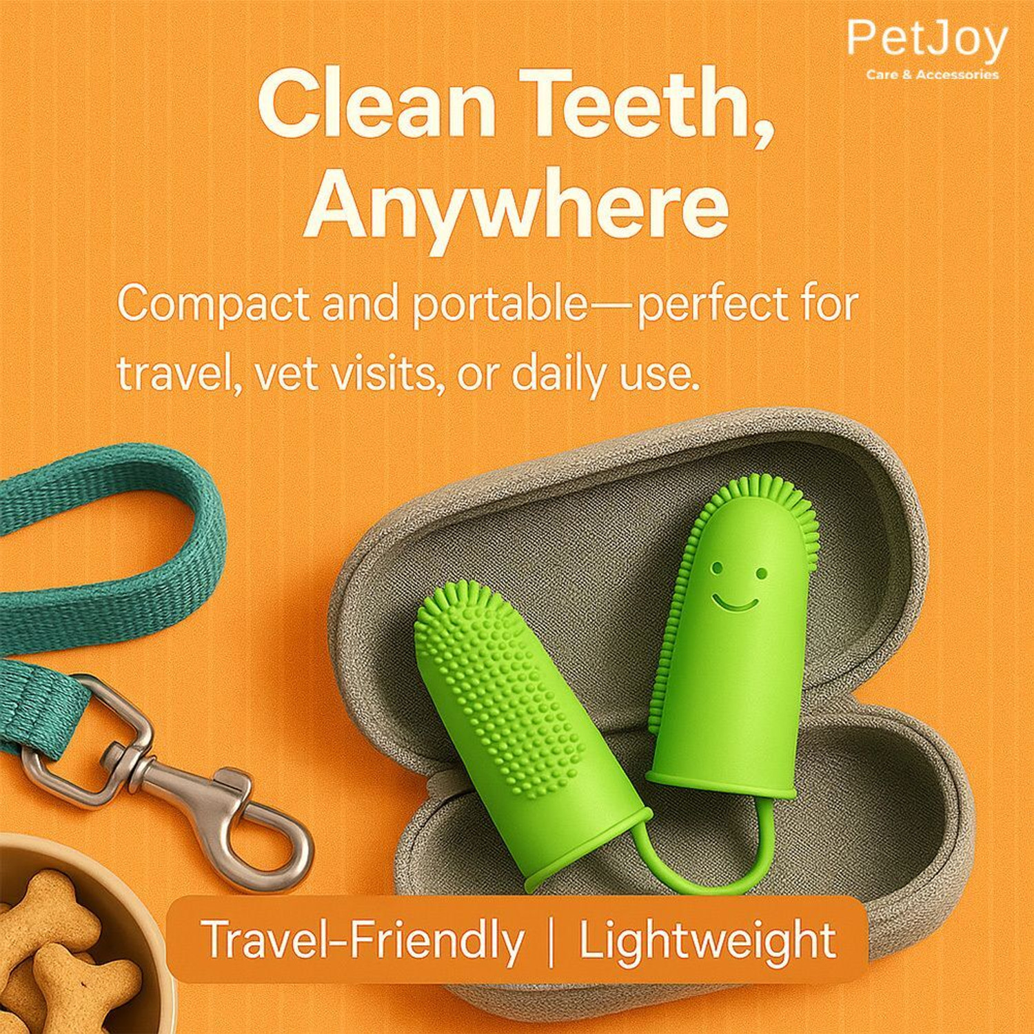 Image of PetJoy Teeth Cleaning Soft Bristles for Easy Dental Care Toothbrush for Dogs & Cats Pet Toothbrush