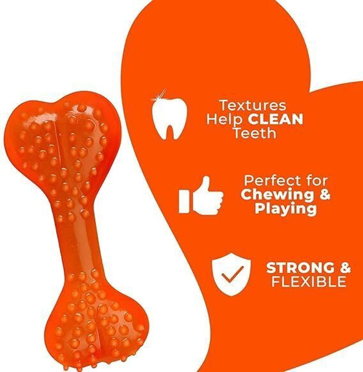 Image of PETZLUV YOUHAVEDEAL Toys for Puppies & Small Dogs Toys | Rope Ball Toy | Chew Toys, 100% Cotton, Rubber Chew Toy, Rubber Toy, Training Aid, Tug Toy, Bone, Ball For Dog & Cat