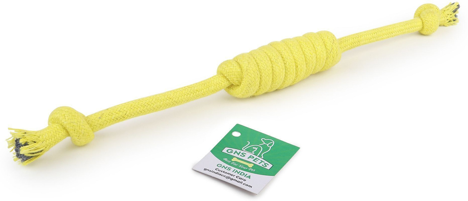 Image of GNS PETS Durable 100% Cotton Rope Toy Combo - Pack of 3 Chew & Tug inch Cotton Chew Toy For Dog