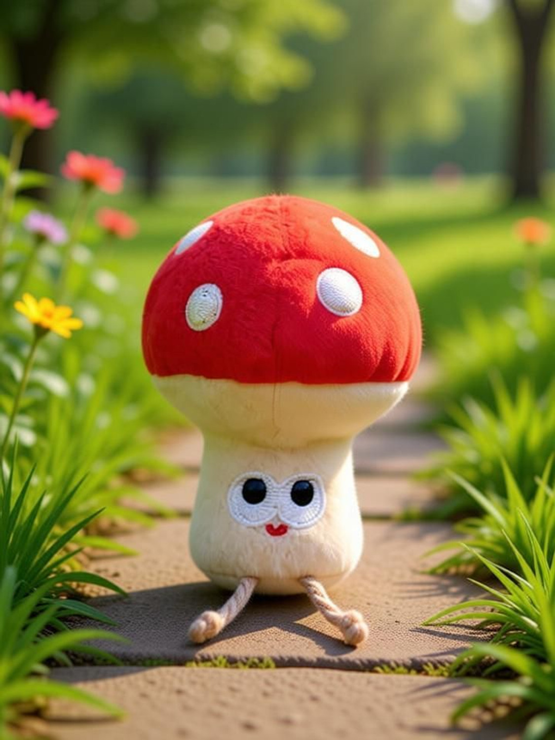 Image of fofos FOFOS Mushroom Cat Toy Rubber Training Aid For Cat