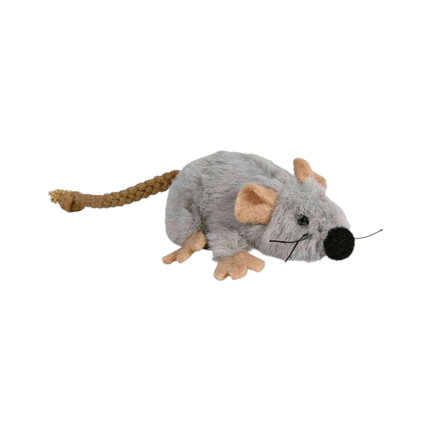 Image of trixie Mouse, Plush, Catnip, 11 Cm, Beige Polyester Soft Toy For Cat