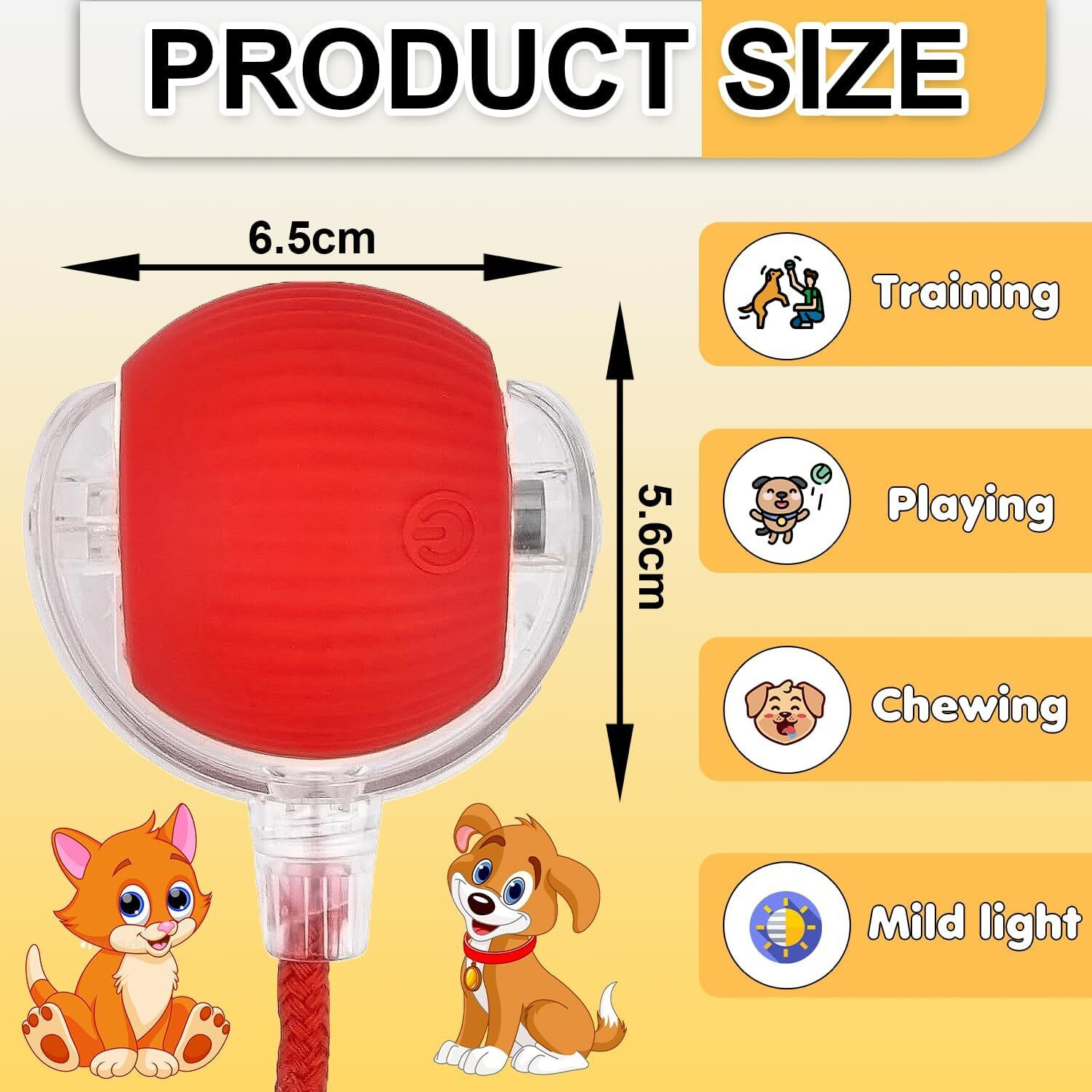 Image of Acort Rubber Plush Toy For Cat