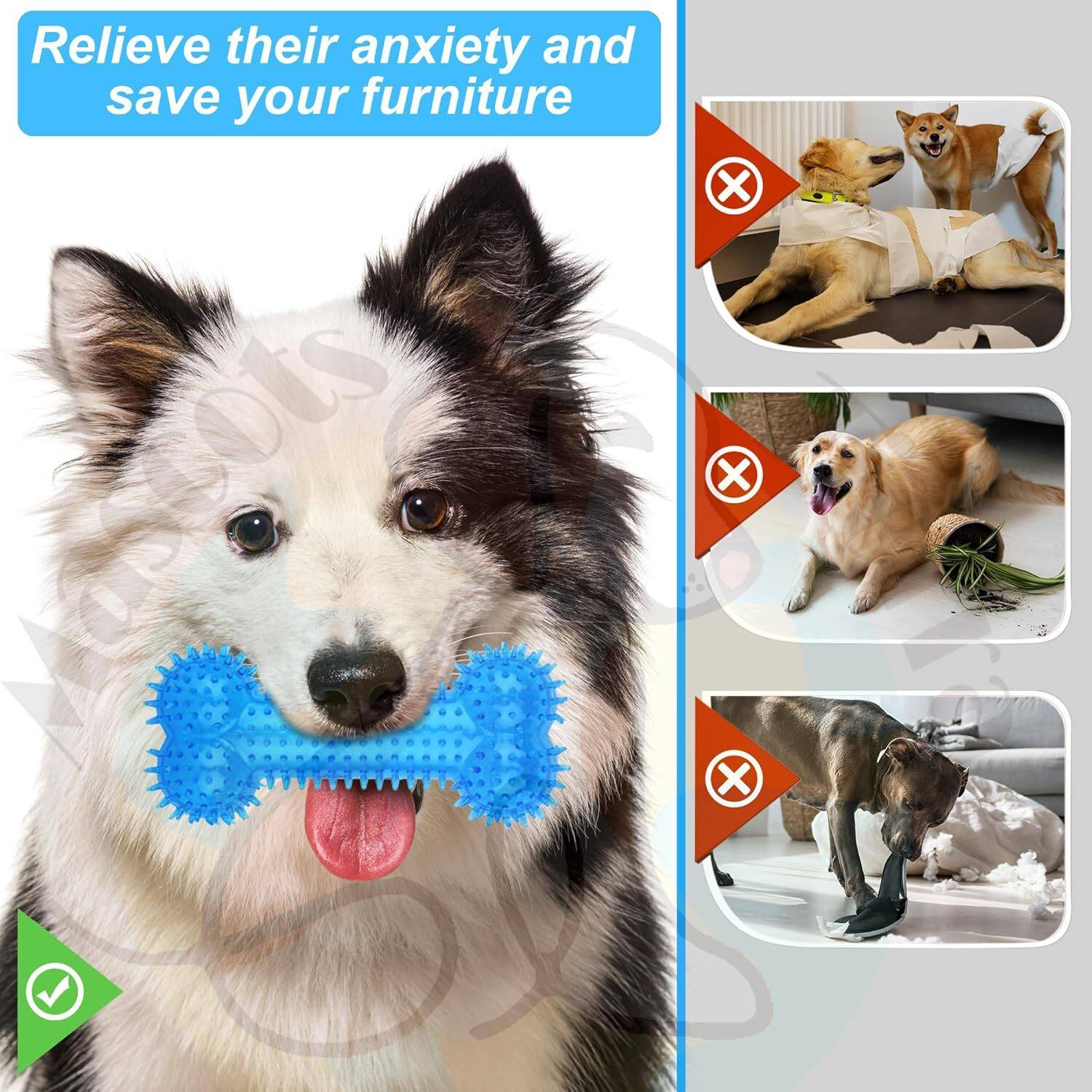 Berlin's BONE TOY Rubber Bone For Dog