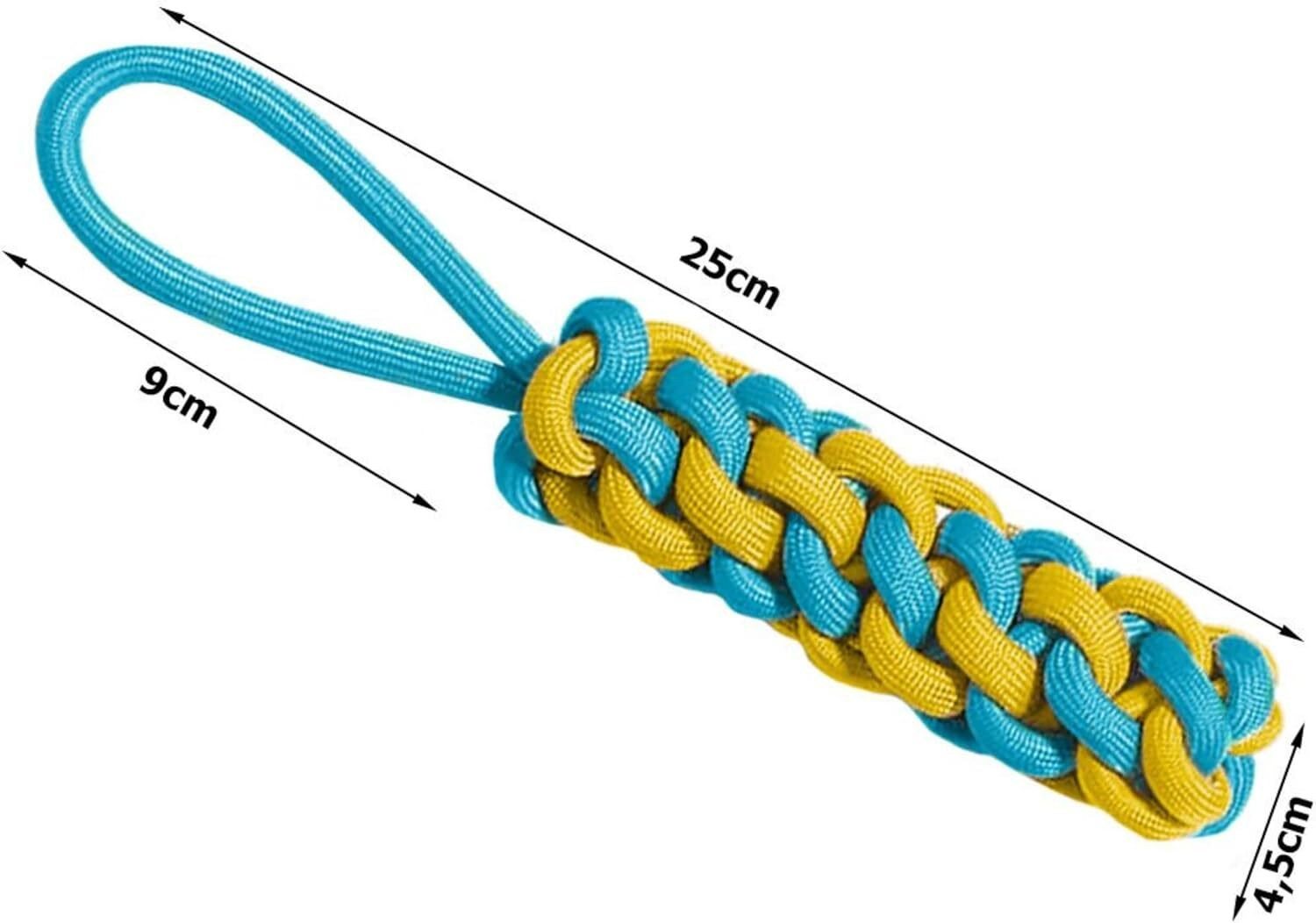 Image of PETZLUV Tough Chew Toys for Dogs - Heavy Duty Rope Toys for Dogs & Pet Accessories Cotton Chew Toy, Fetch Toy, Training Aid, Tug Toy For Dog