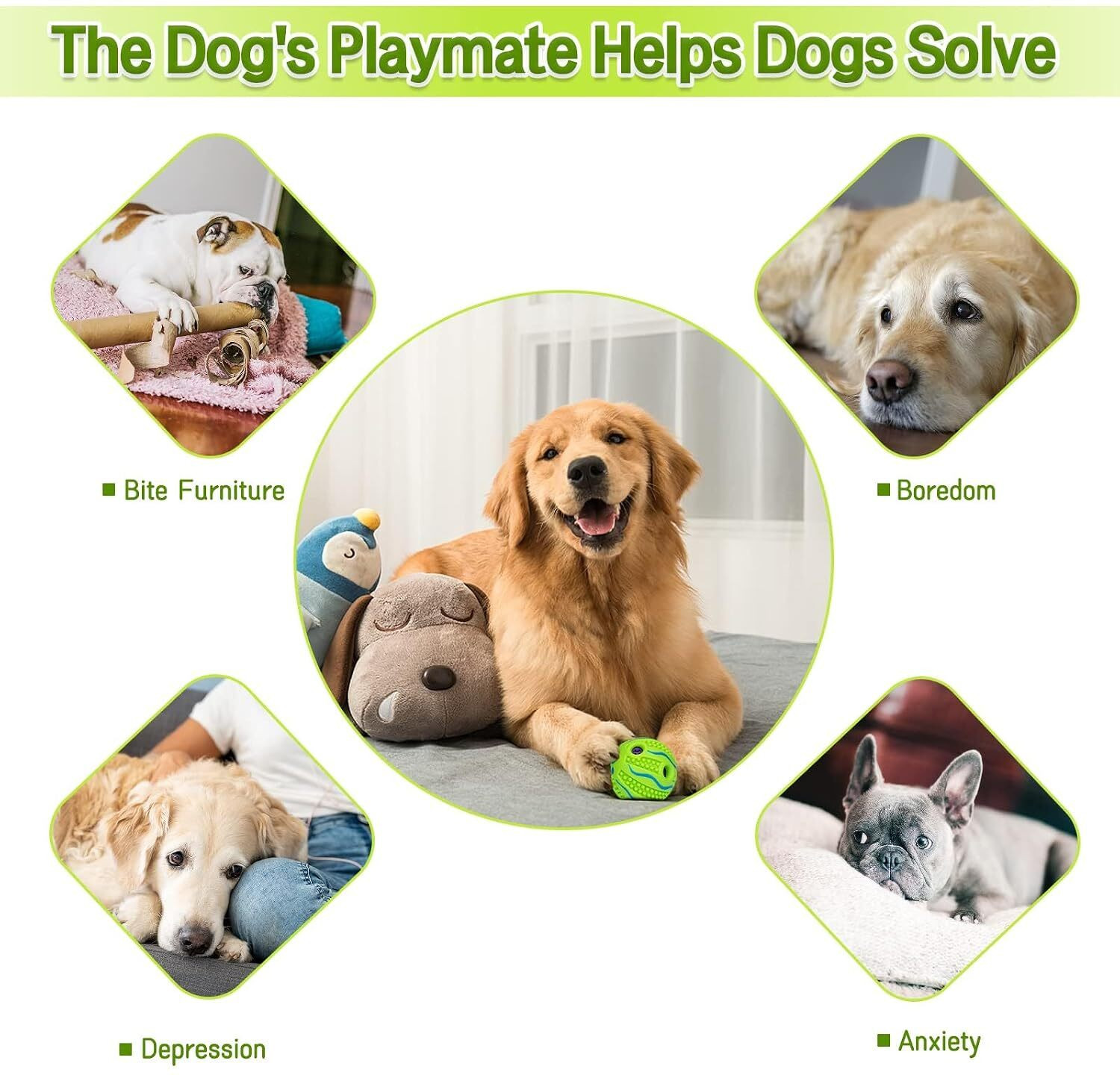 Image of PETZLUV Durable Dog Toys & Chew Toys for Dogs - Interactive Pet Accessories & Rope Cotton Chew Toy, Fetch Toy, Training Aid, Tug Toy For Dog
