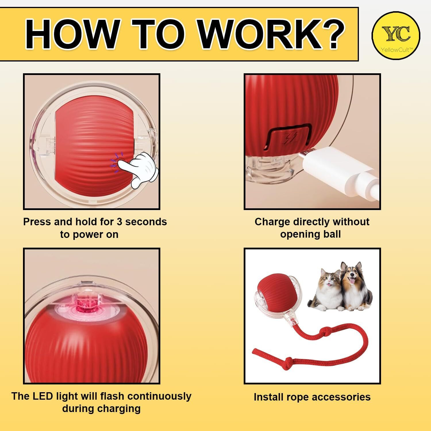 Image of Acort Rubber Plush Toy For Cat