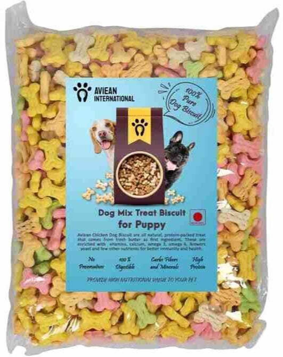 Aviean International 0.45 kg Biscuit Oven Baked Puppy Biscuit Egg Flavour Dog Treats, Chicken 0.45 kg Dry Young, Adult, Senior Dog Food