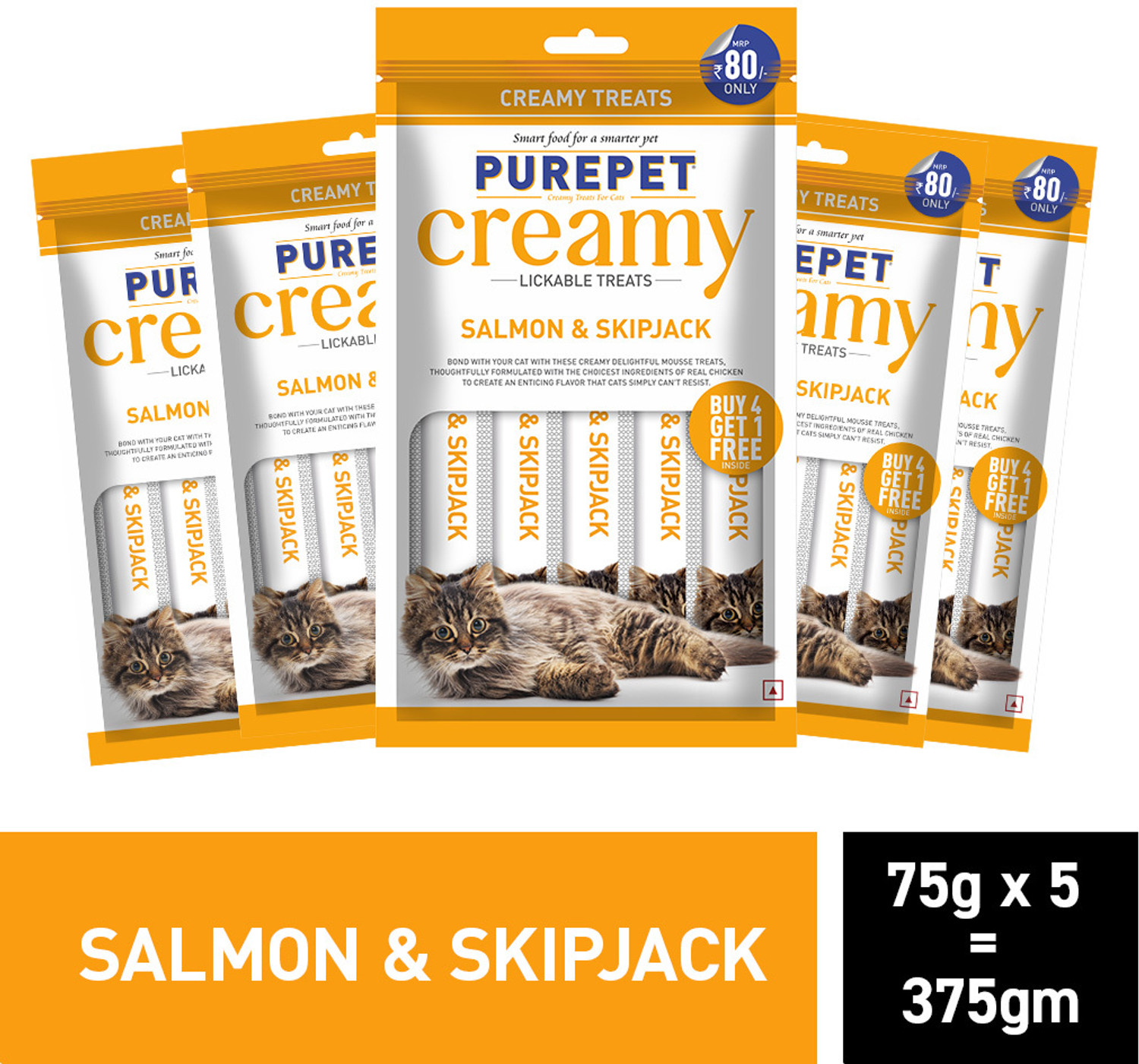 Image of Purepet Creamy Lickable Treat Chicken Cat Treat