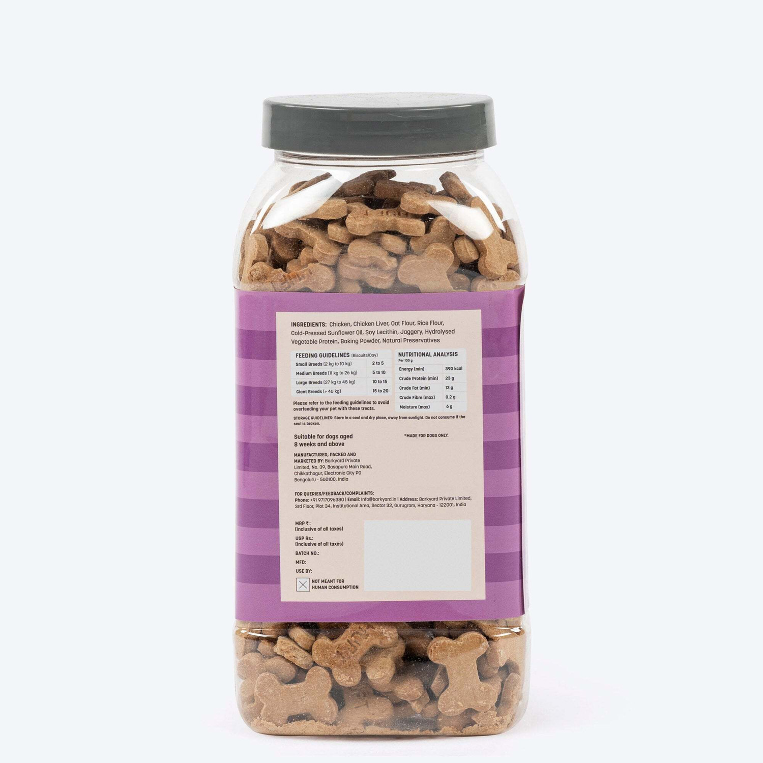 Image of Heads Up For Tails YIMT Chicken Liver Biscuits Chicken Dog Treat