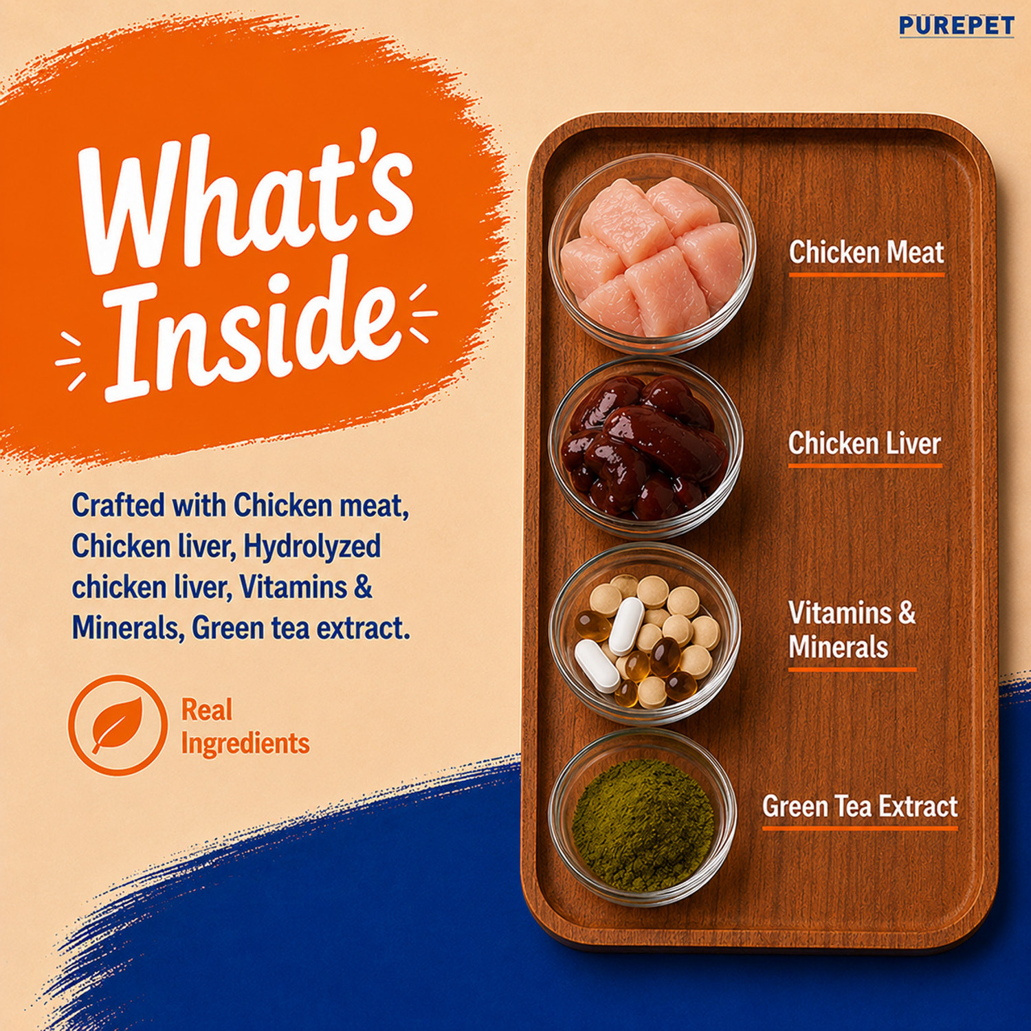 Image of Purepet Creamy Lickable Treat Chicken Cat Treat