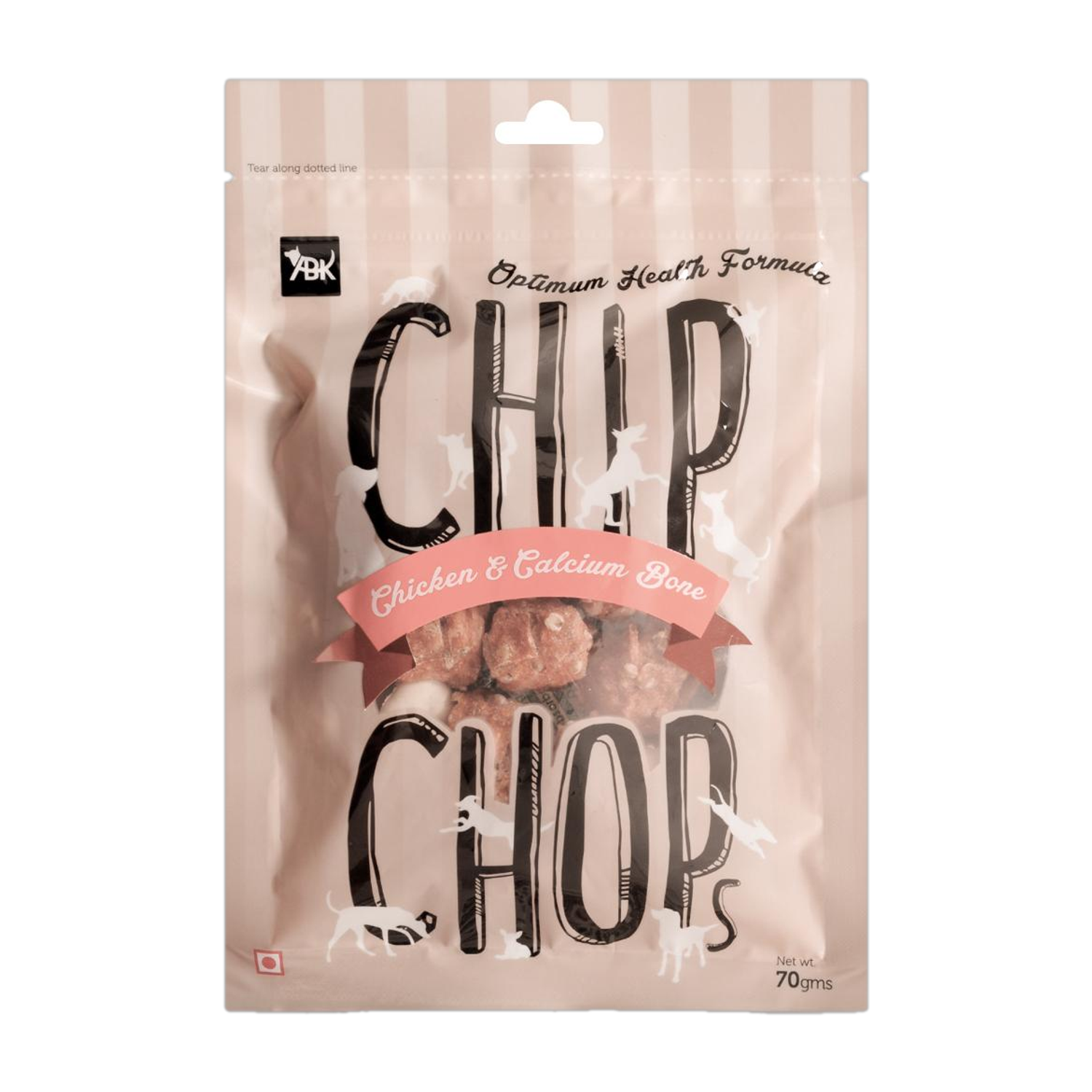 Chip Chops Chicken & Calcium Bone Dog Meaty Treat - 70 gm Chicken Dog Treat