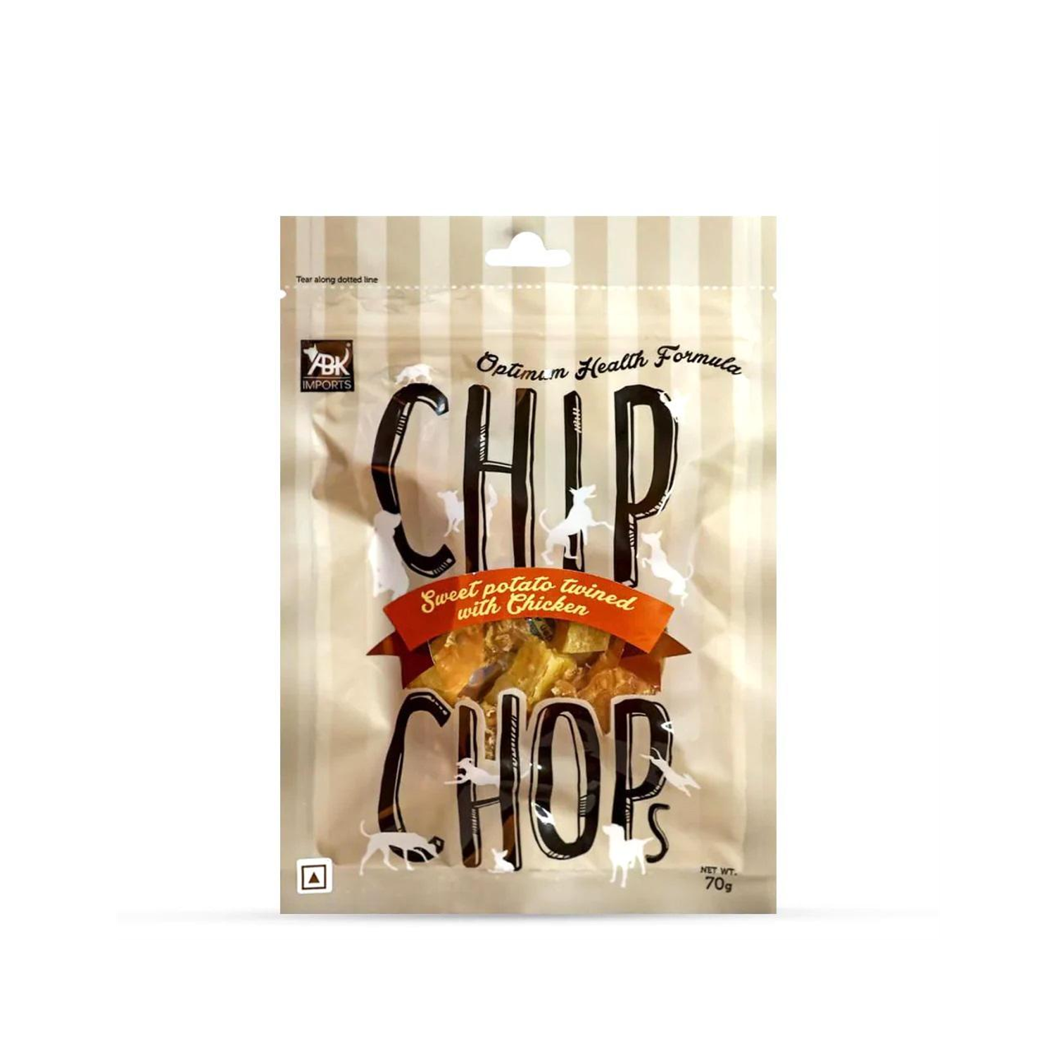 Chip Chops Sweet Potato Twined with Chicken Dog Meaty Treat - 70 gm Chicken, Sweet Potato Dog Treat