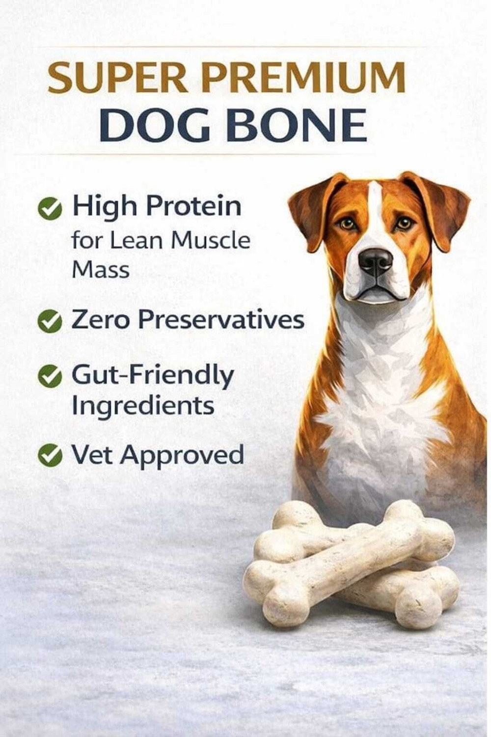 Image of Aviean International Calcium Pressed Bone 6 Piece, Bone Size 5 Inch Mutton Dog Chew Egg, Chicken, Mutton Dog Chew