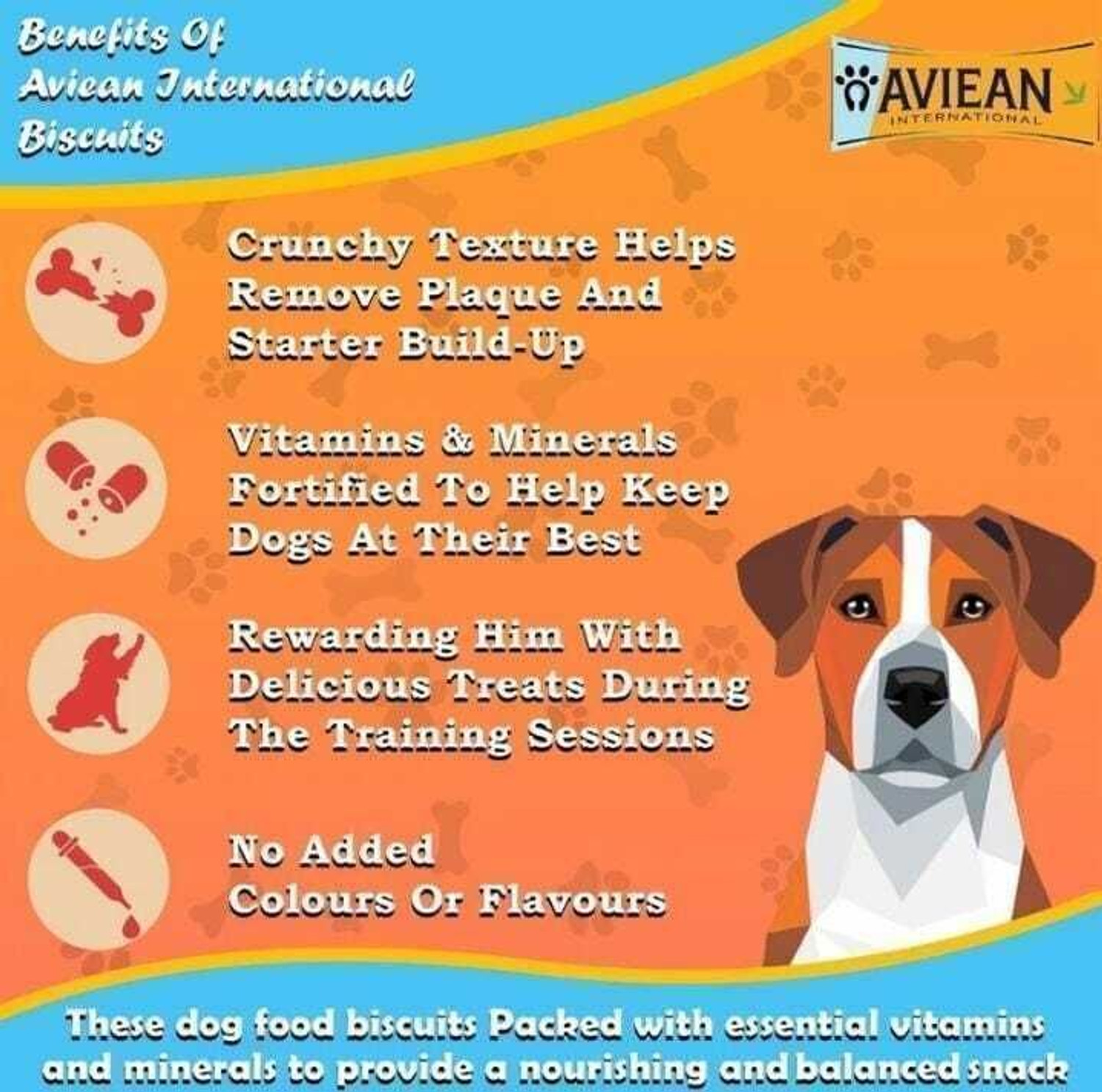 Image of Aviean International 1.4 Kg Dog Biscuits 2 Pack (700*2,Gm) Puppy Combo (Chicken +Mutton ) Biscuits Egg Dog Treat
