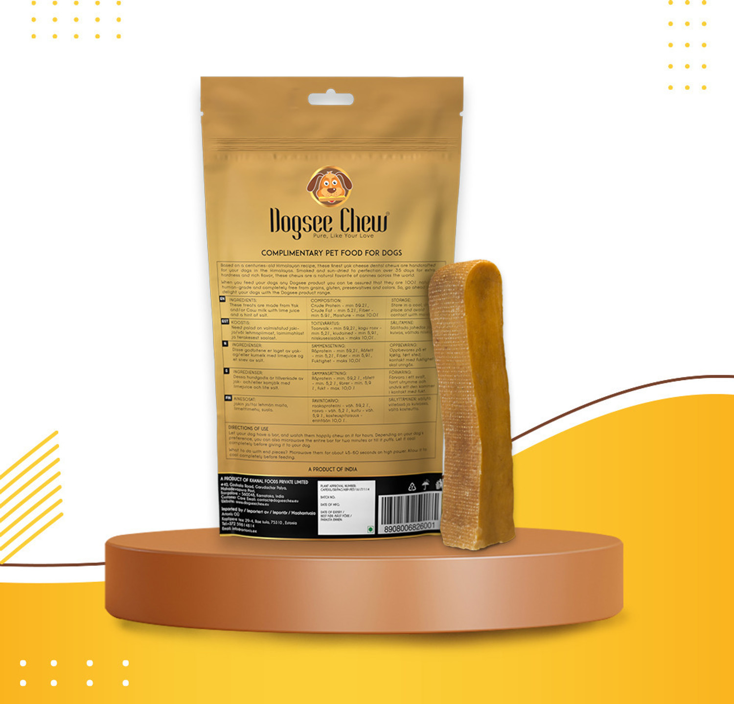 Image of Dogsee Chew Dogsee Chew Cheese Dog Treat