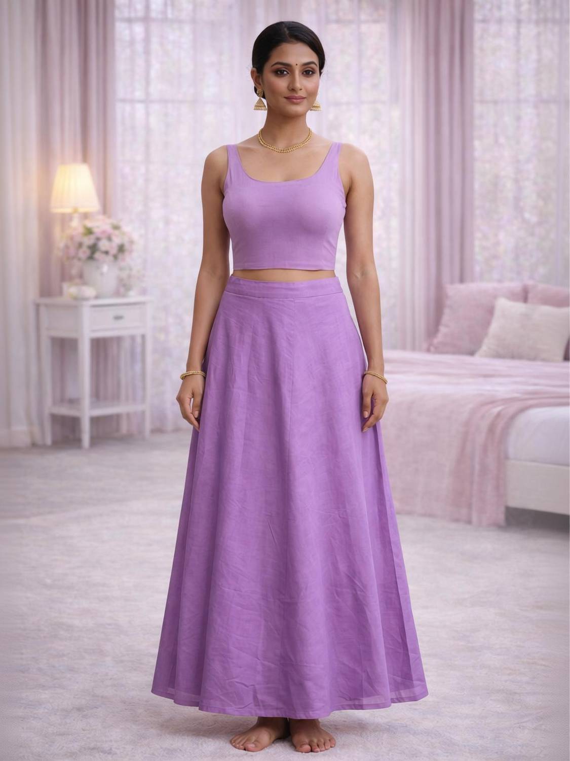 Breezly Pet-04 Pure Cotton Petticoat