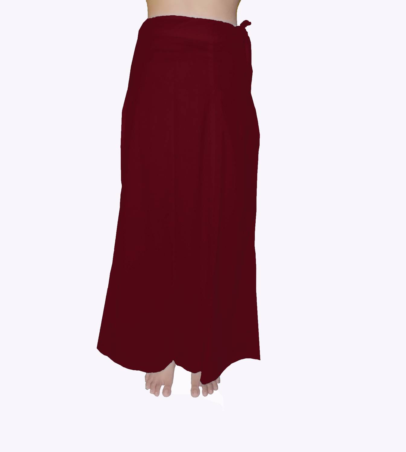 BS CREATION Maroon Pure Cotton Petticoat