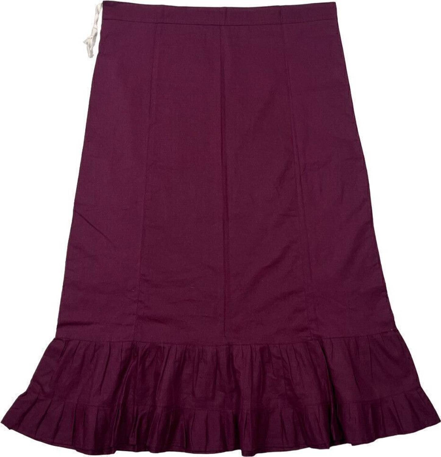 Belizzi Paridhan Wine Barry Pure Cotton Petticoat