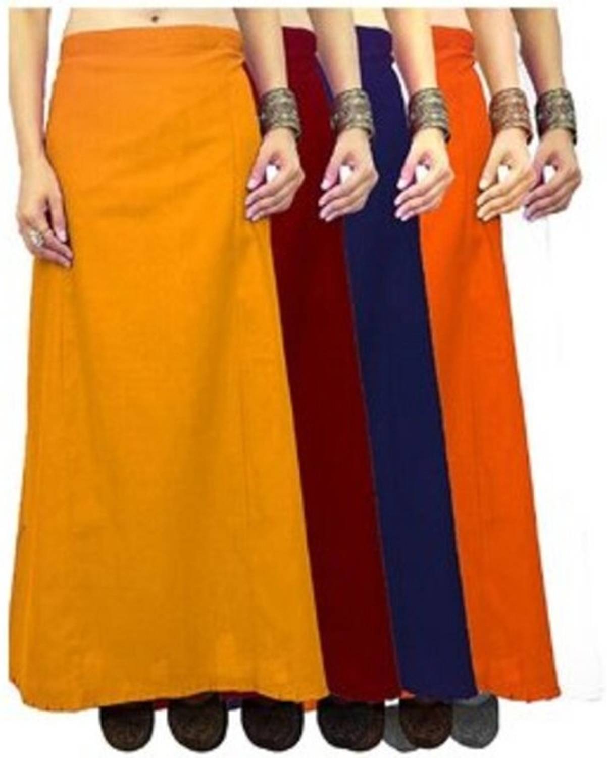 SHIVAWORLD Women's petticots Inskirt Saree Petticoats with drowstring Pure Cotton Petticoat