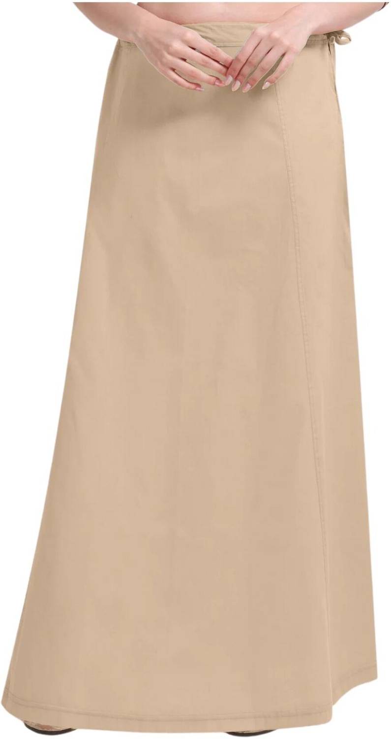 Belizs's Beige Women Stand Patti Pettcoat Pure Cotton Petticoat