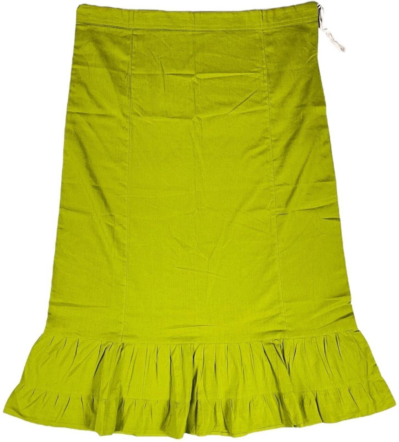 Belizzi Paridhan Citrus Green Pure Cotton Petticoat