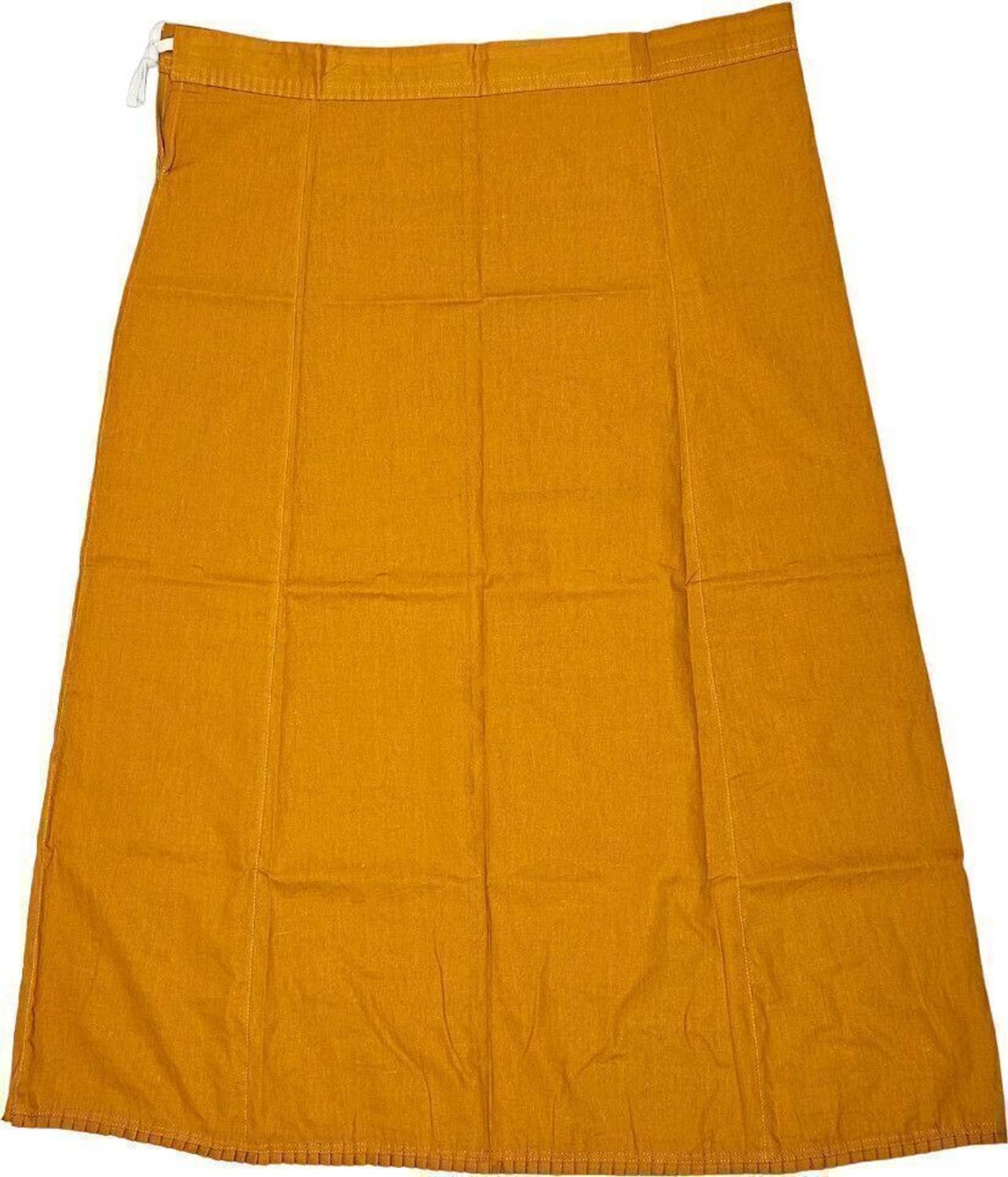 Belizs Golden Bell Cotton Saree Shapewear Petticoat Free Size Pure Cotton Petticoat