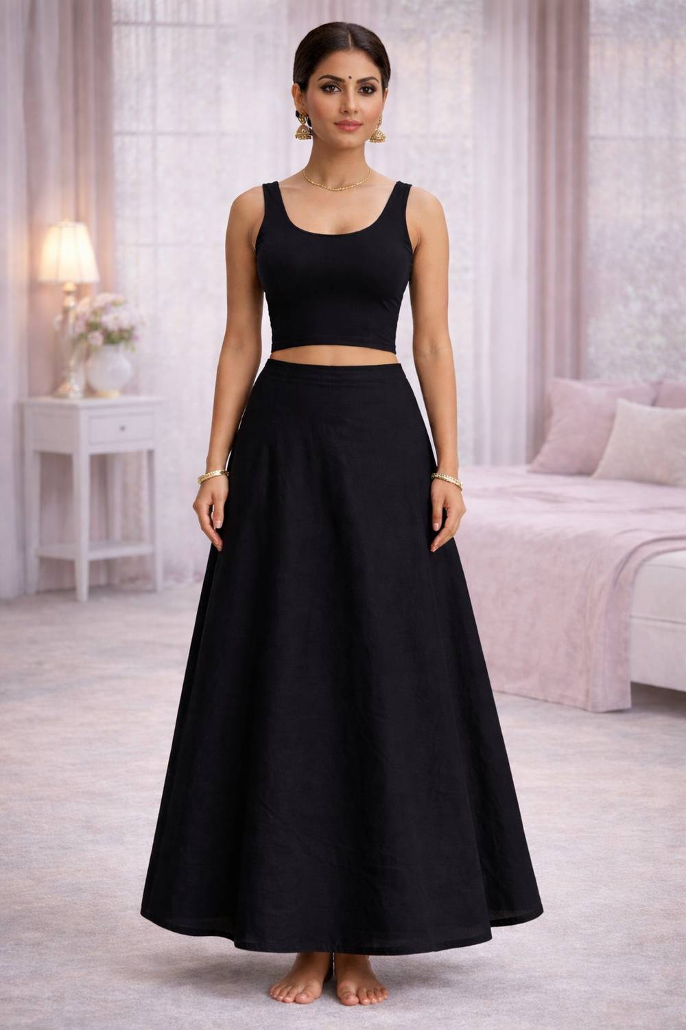 Breezly Pet-05 Pure Cotton Petticoat